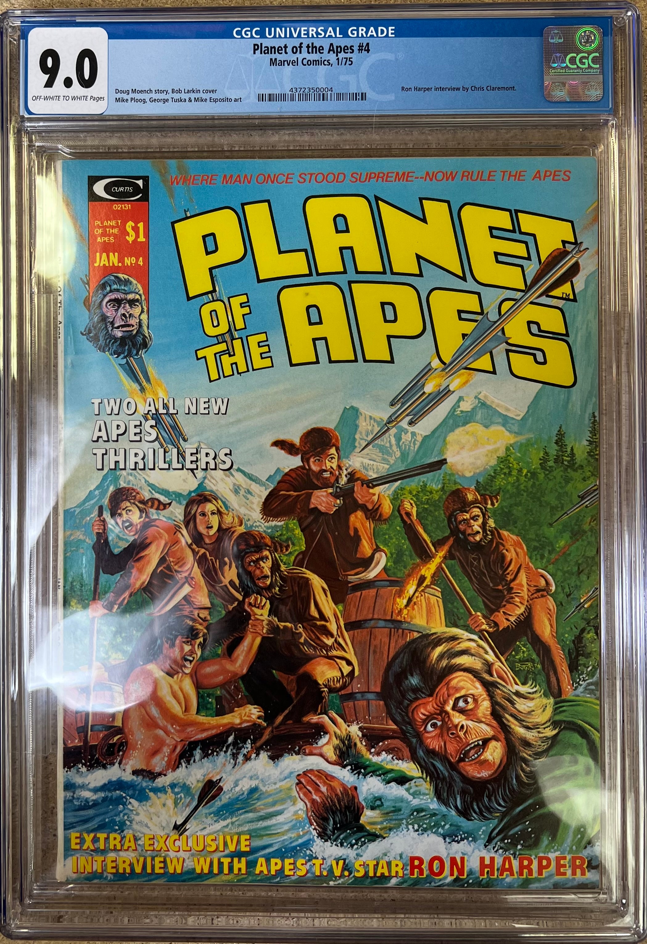 Planet Of The Apes #4 CGC 9.0