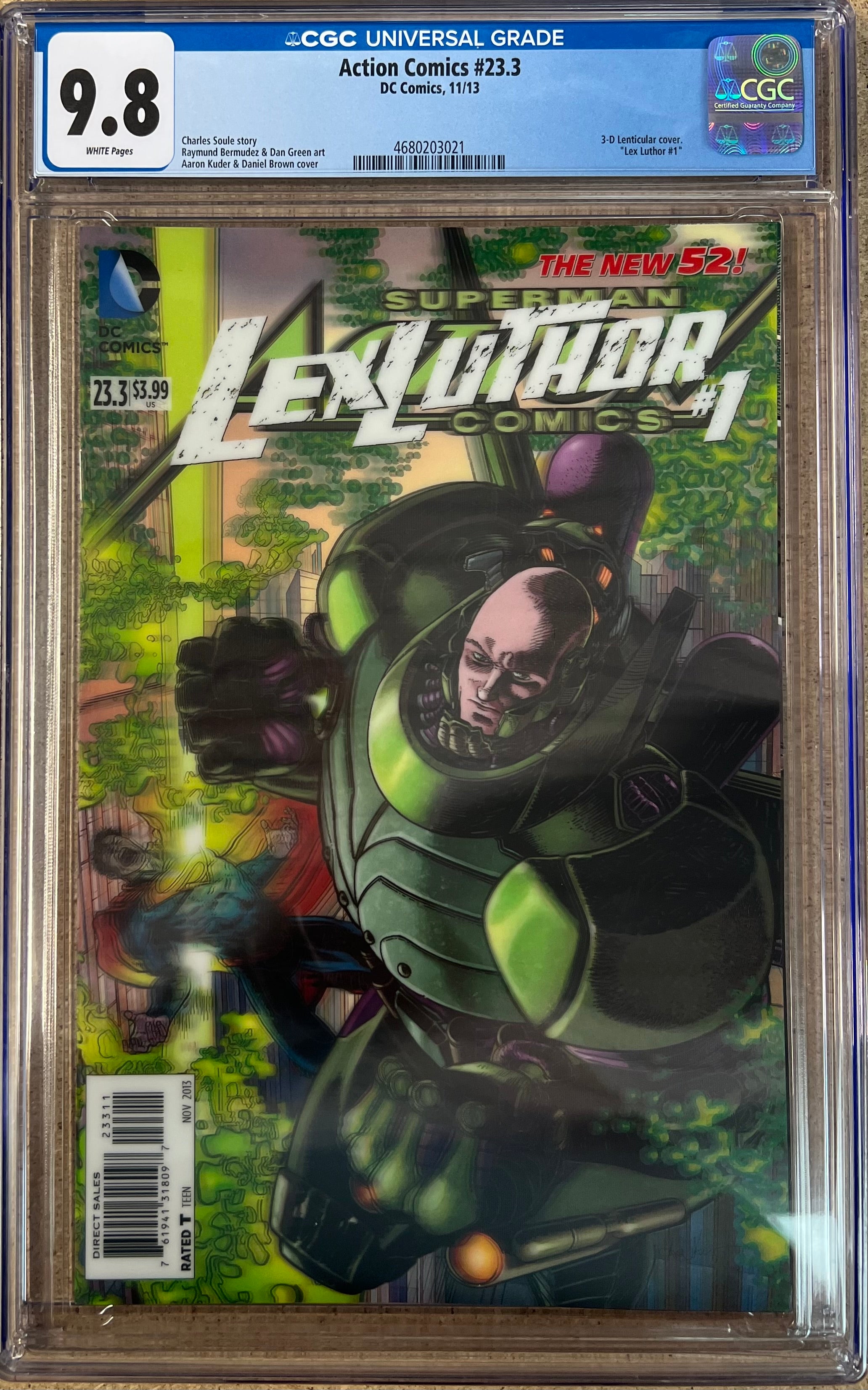 Action Comics #23.3 Lenticular Cover CGC 9.8