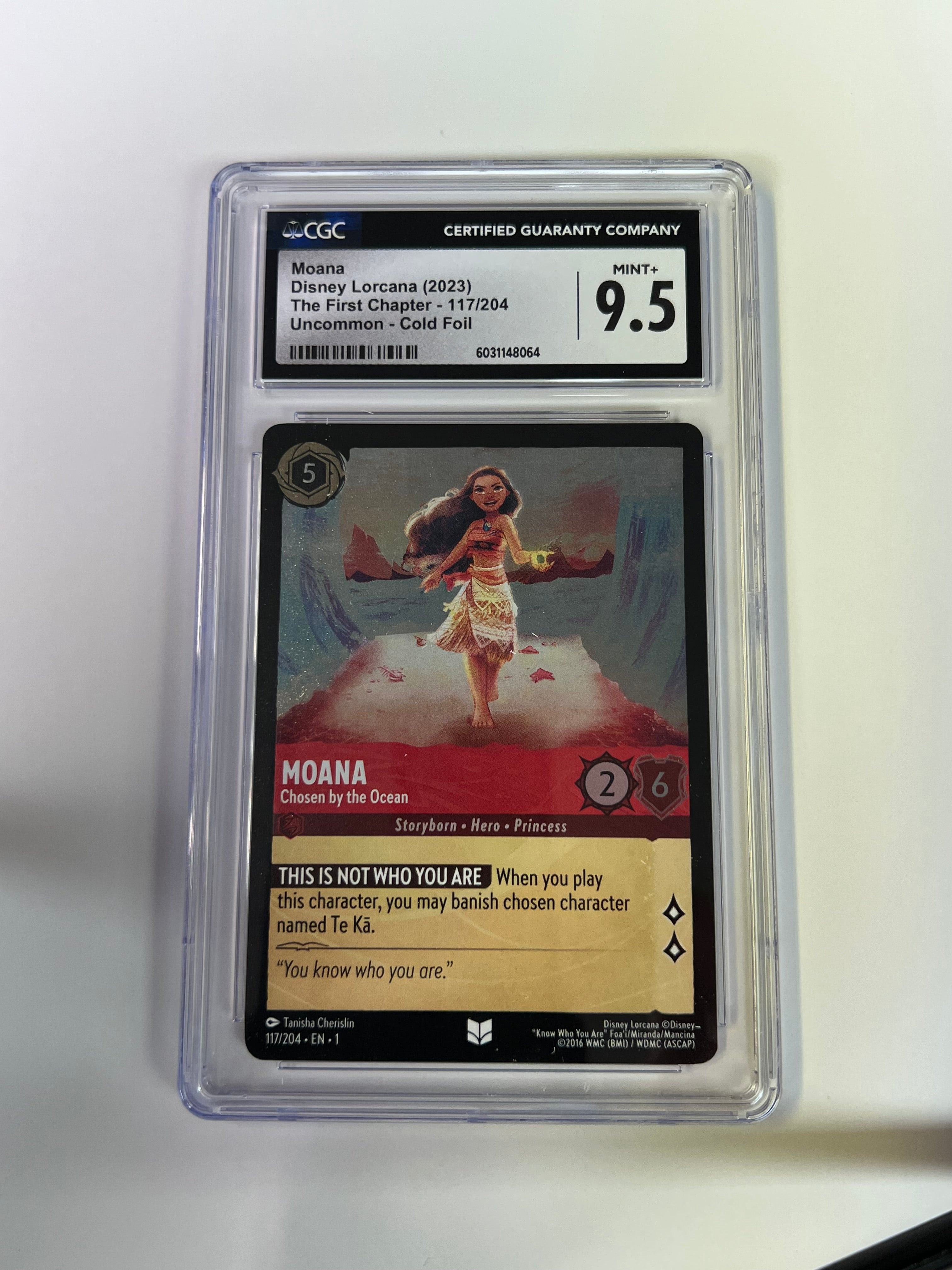 2023 Disney Lorcana Moana 117/204 CGC 9.5