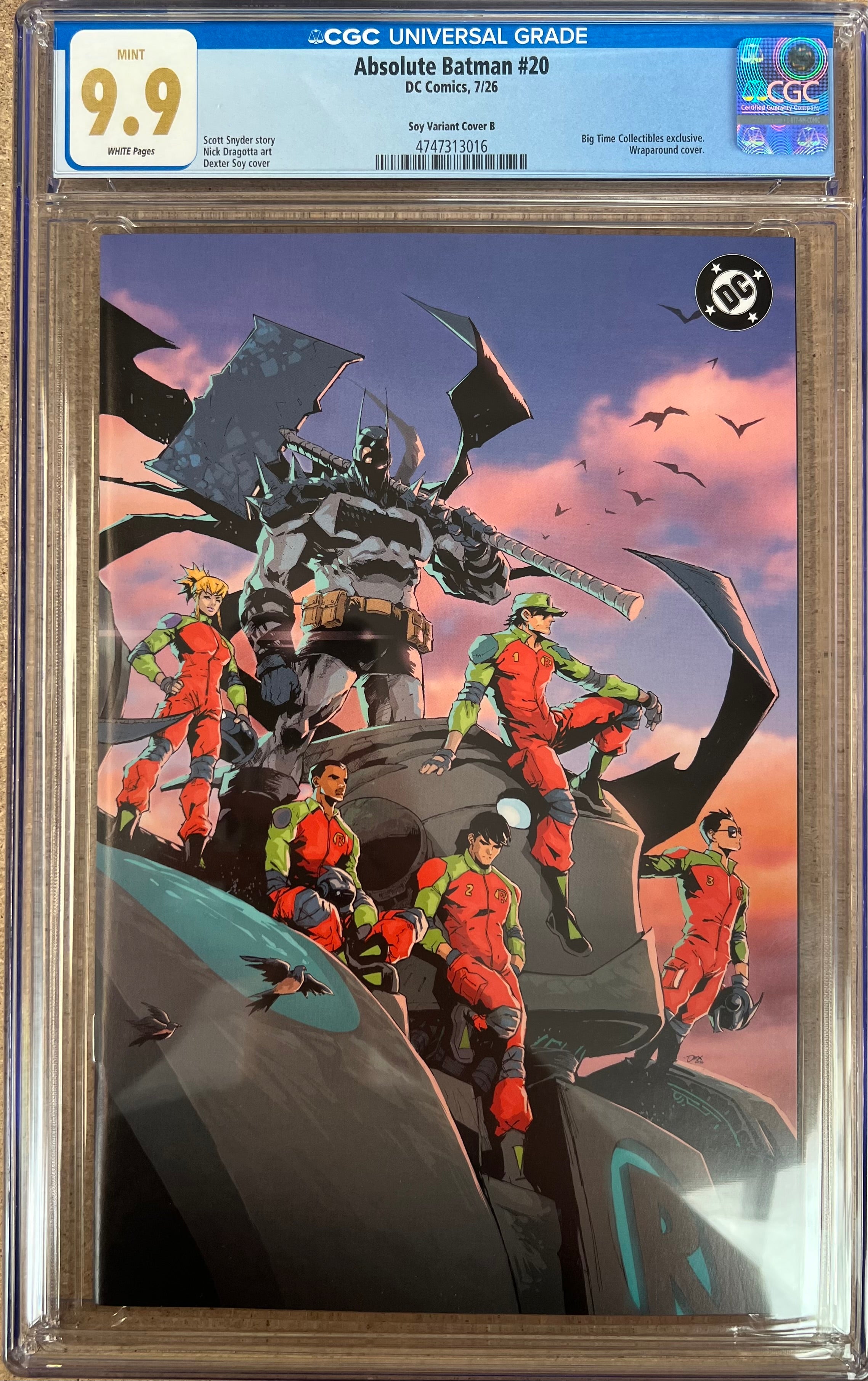 Absolute Batman #20 Soy Virgin Variant CGC 9.9
