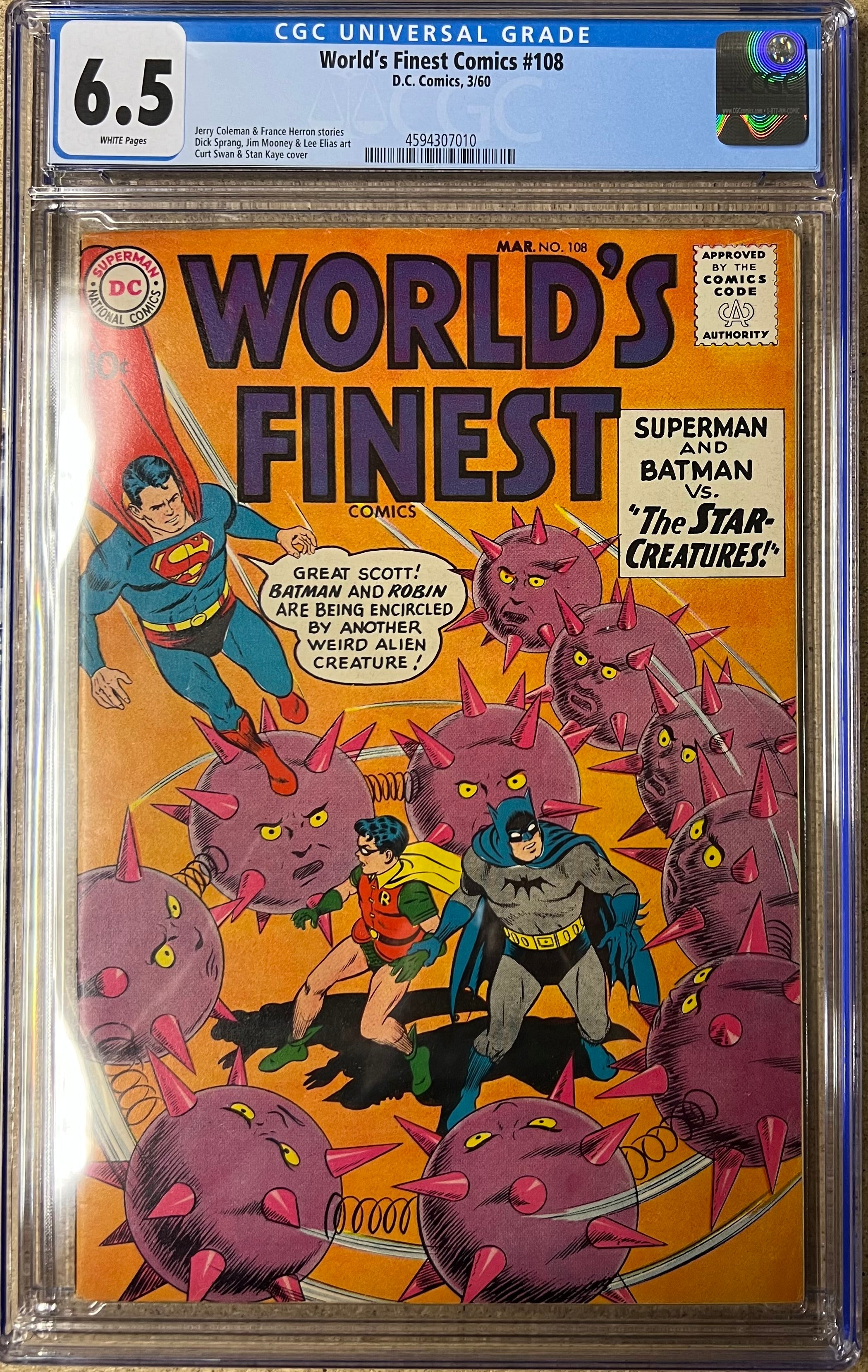 World's Finest Comics #108 CGC 6.5