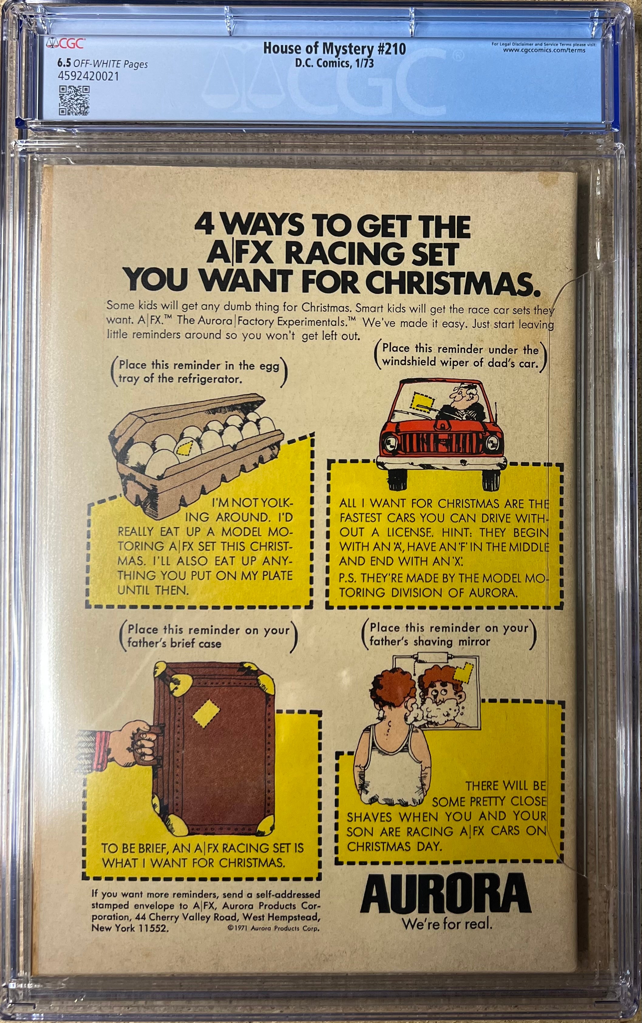 House Of Mystery #210 CGC 6.5