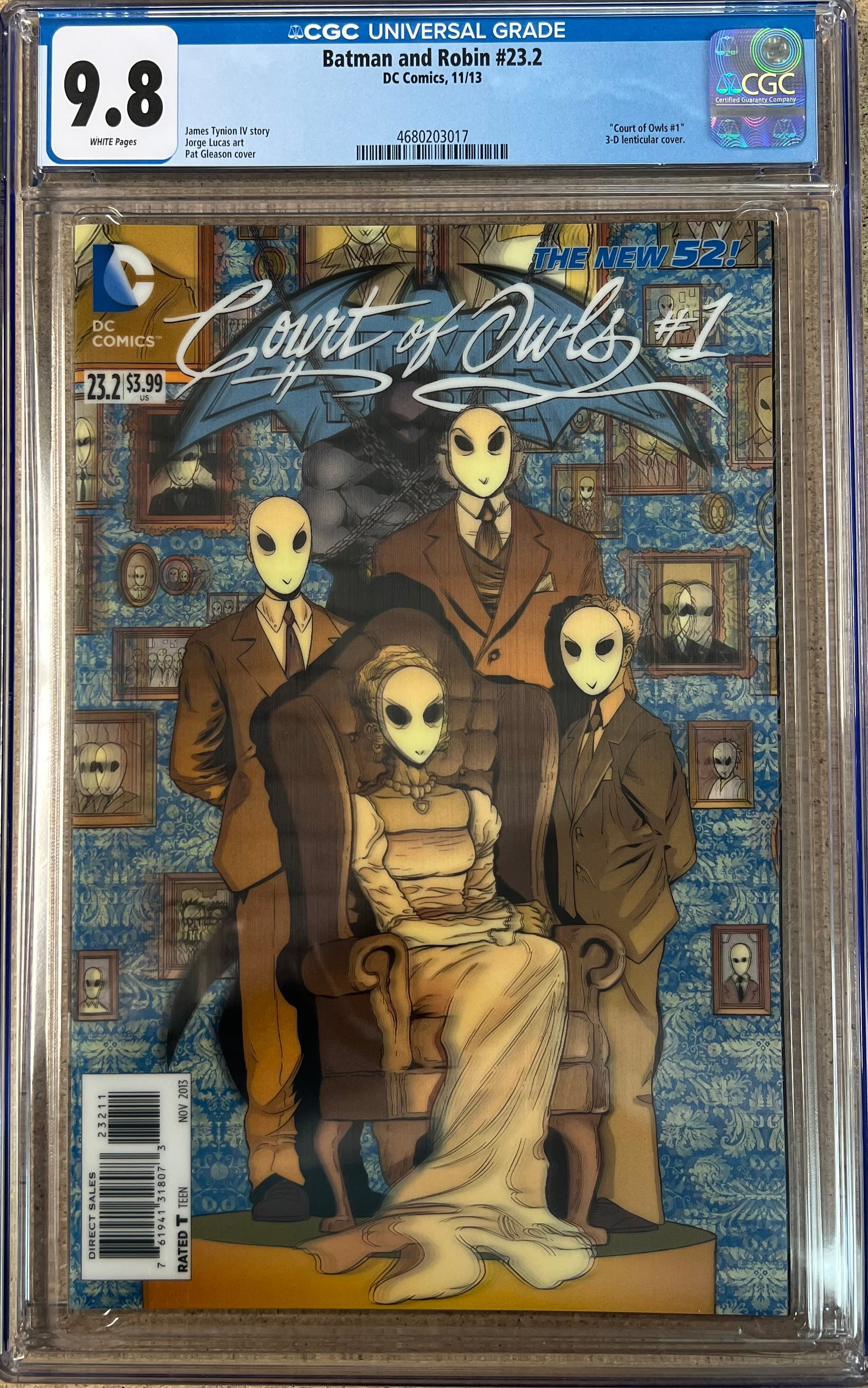 Batman And Robin #23.2 Lenticular Cover CGC 9.8