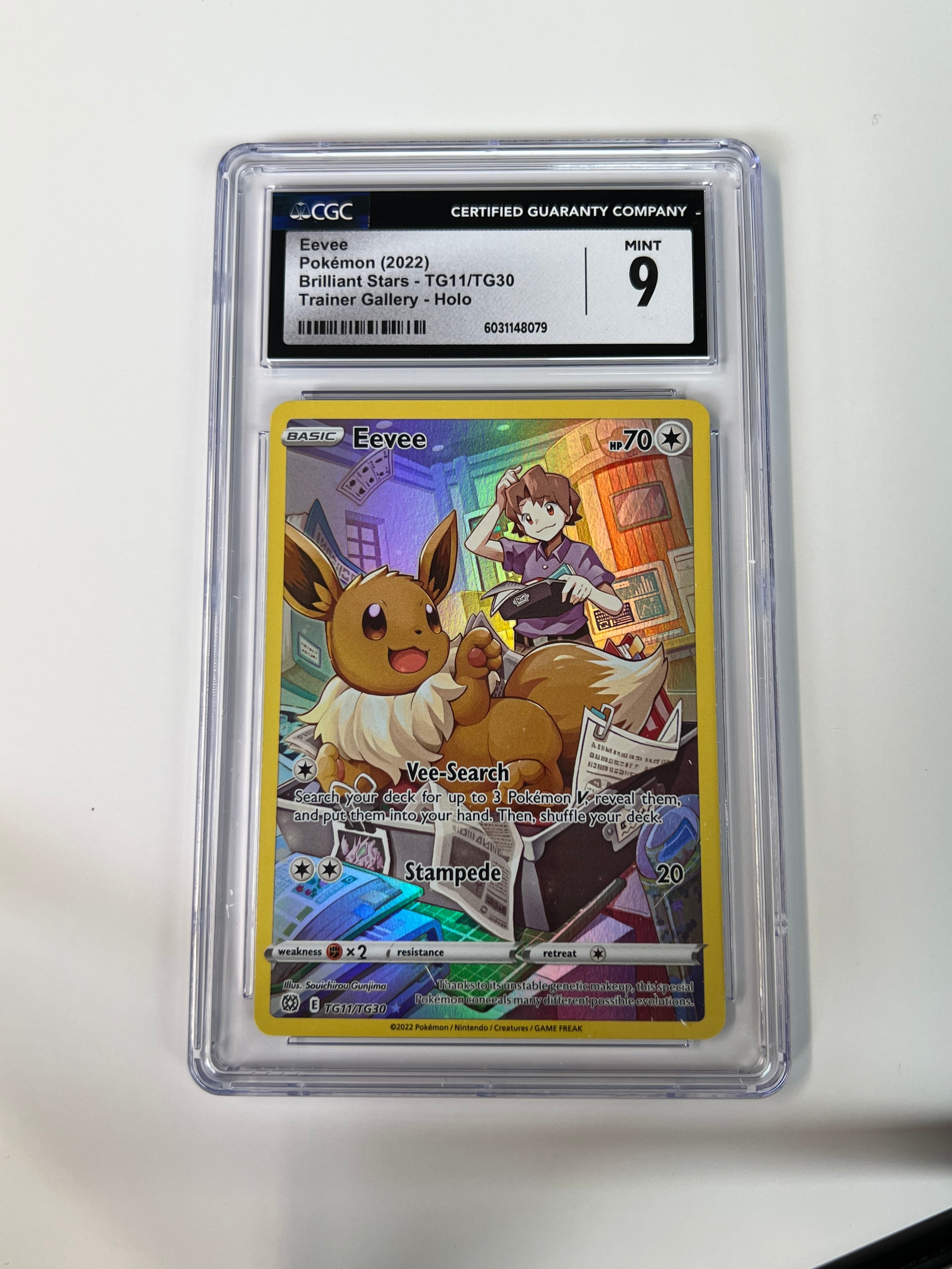Eevee Brilliant Stars CGC 9