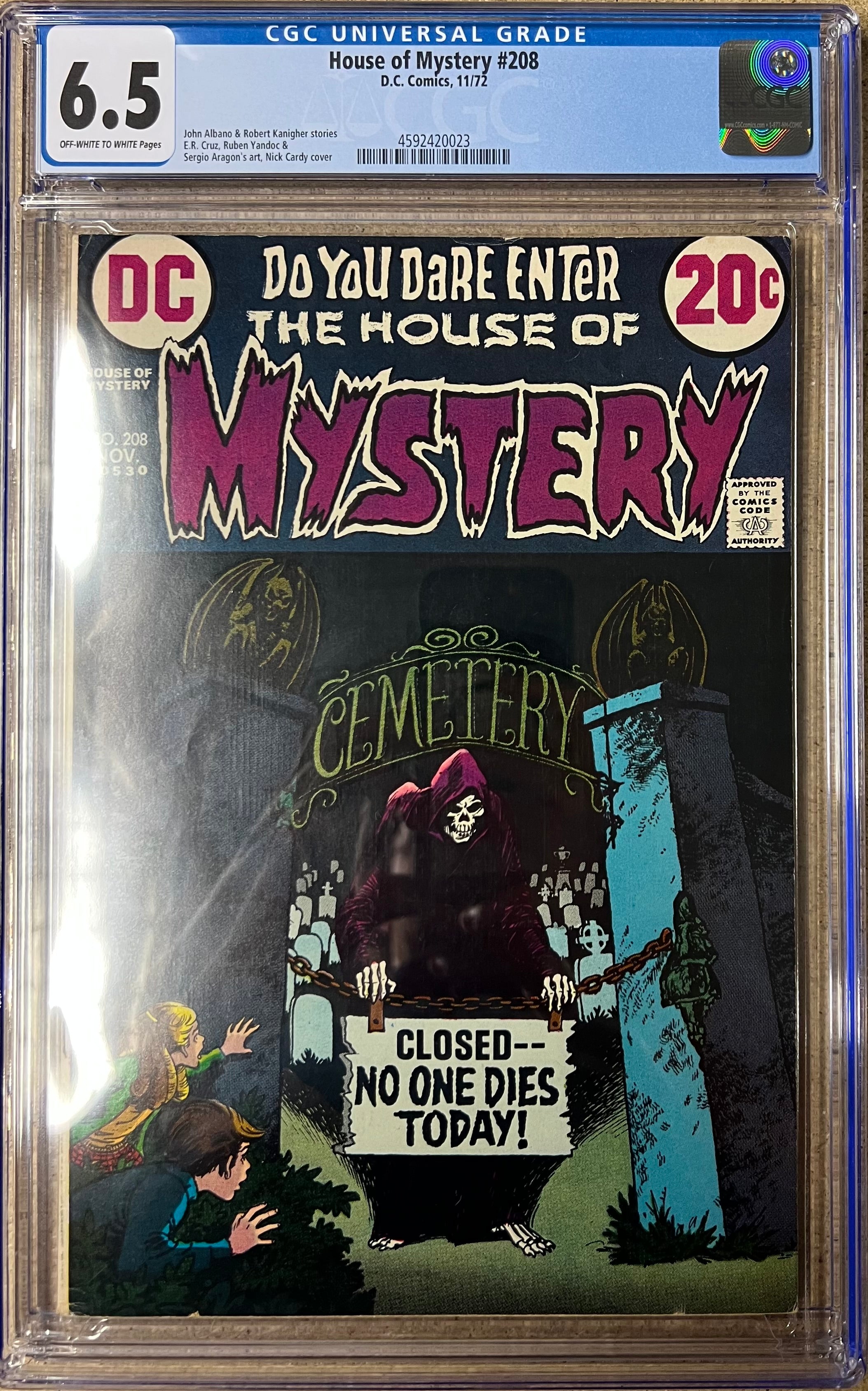 House Of Mystery #208 CGC 6.5