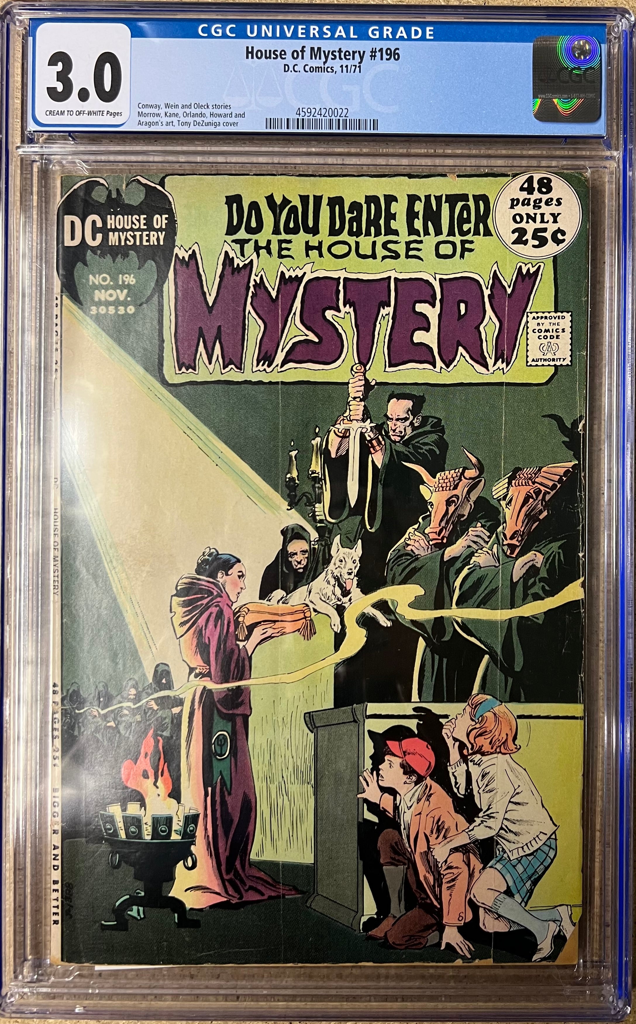 House Of Mystery #196 CGC 3.0