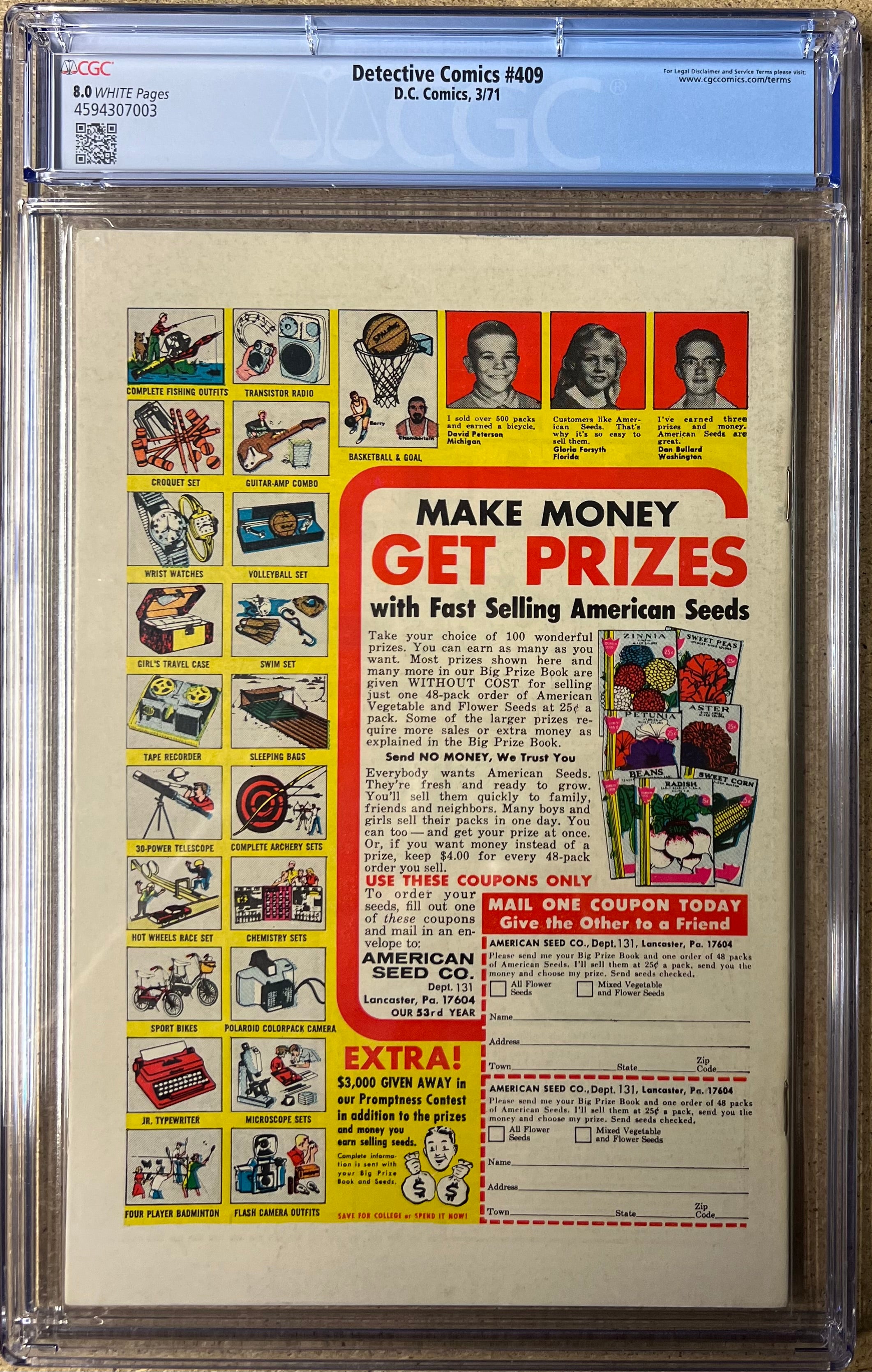 Detective Comics #409 CGC 9.0