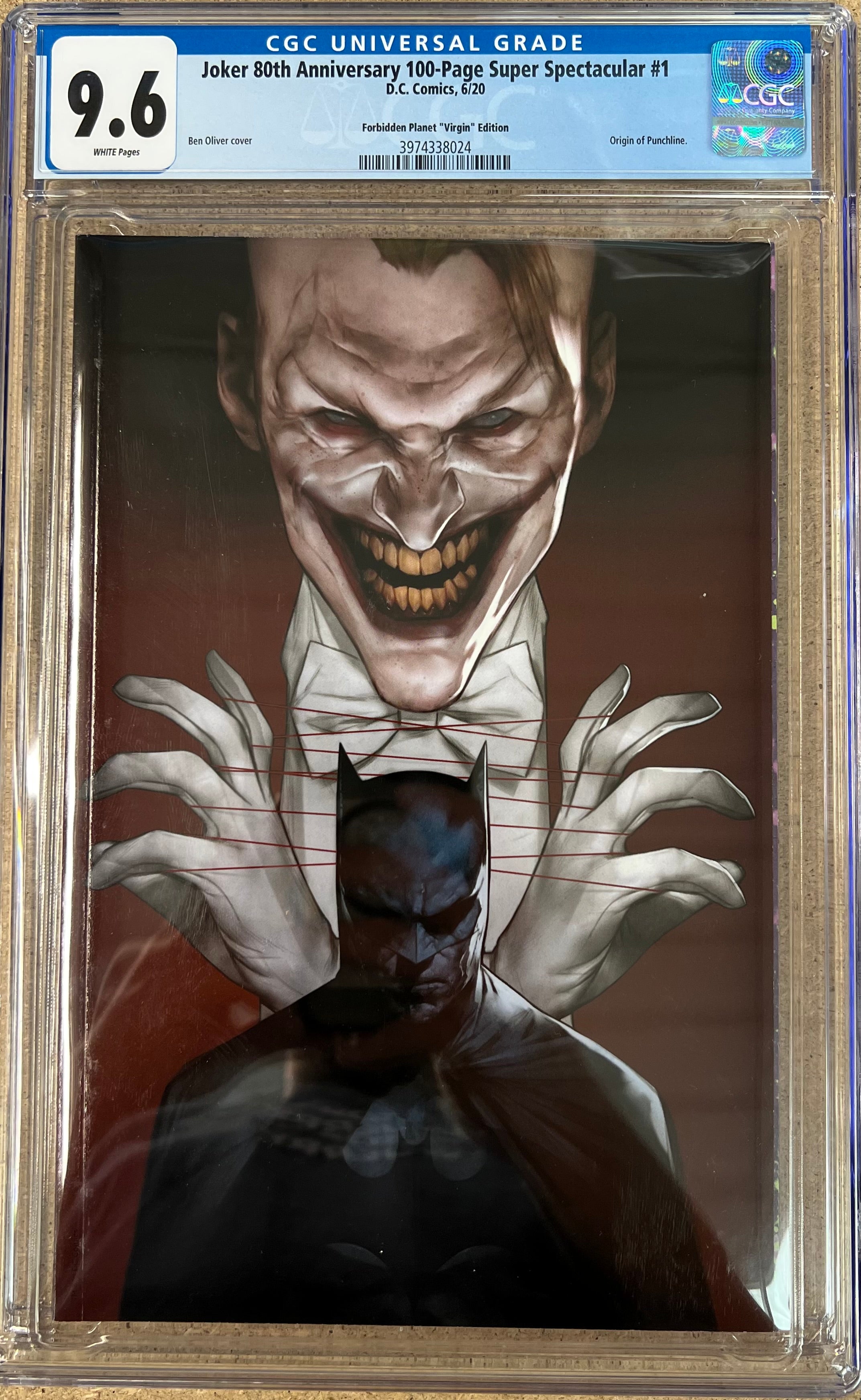 Joker 80th Anniversary 100-Page Super Spectacular #1 Oliver Virgin Variant CGC 9.6