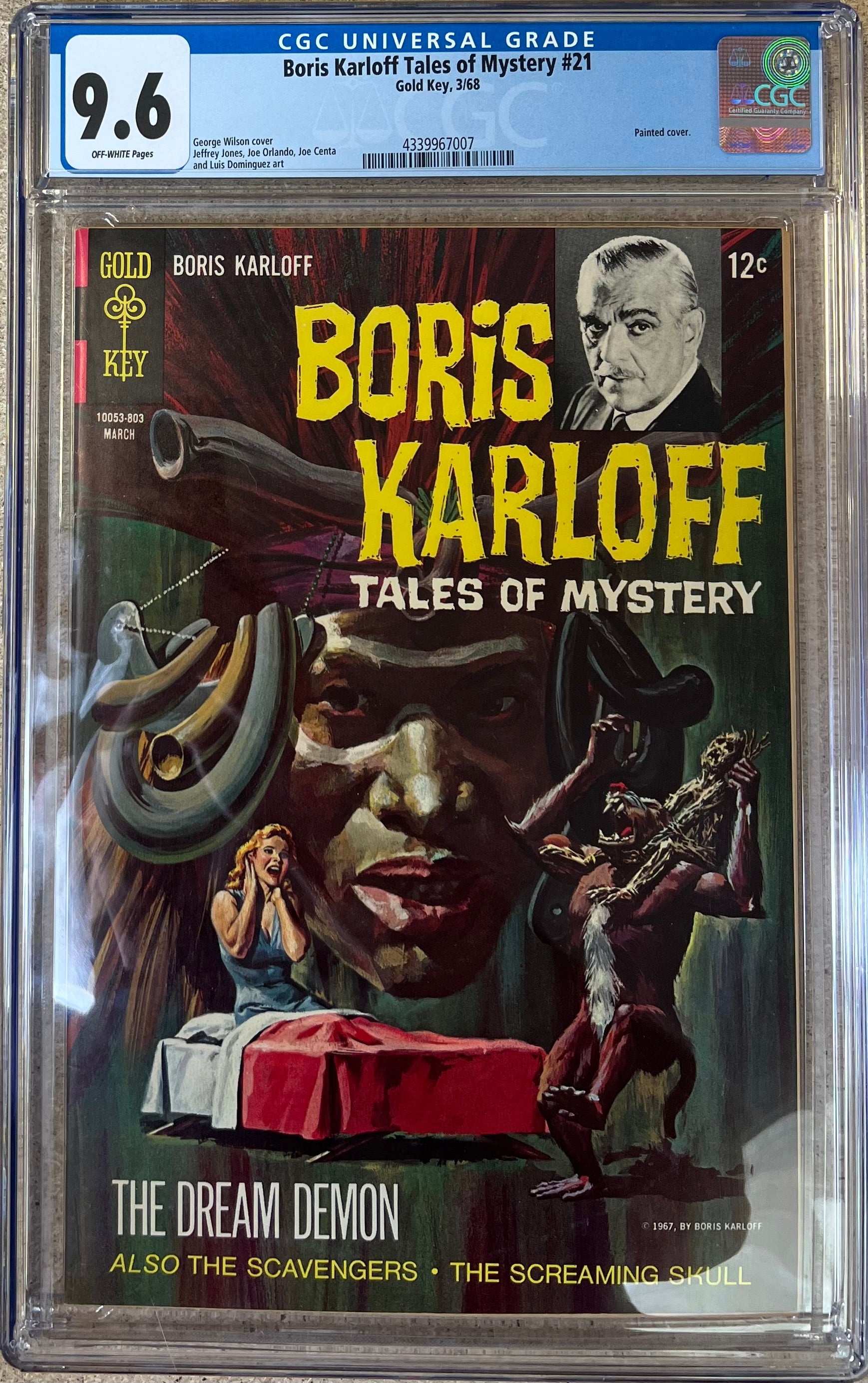 Boris Karloff Tales Of Mystery #21 CGC 9.6