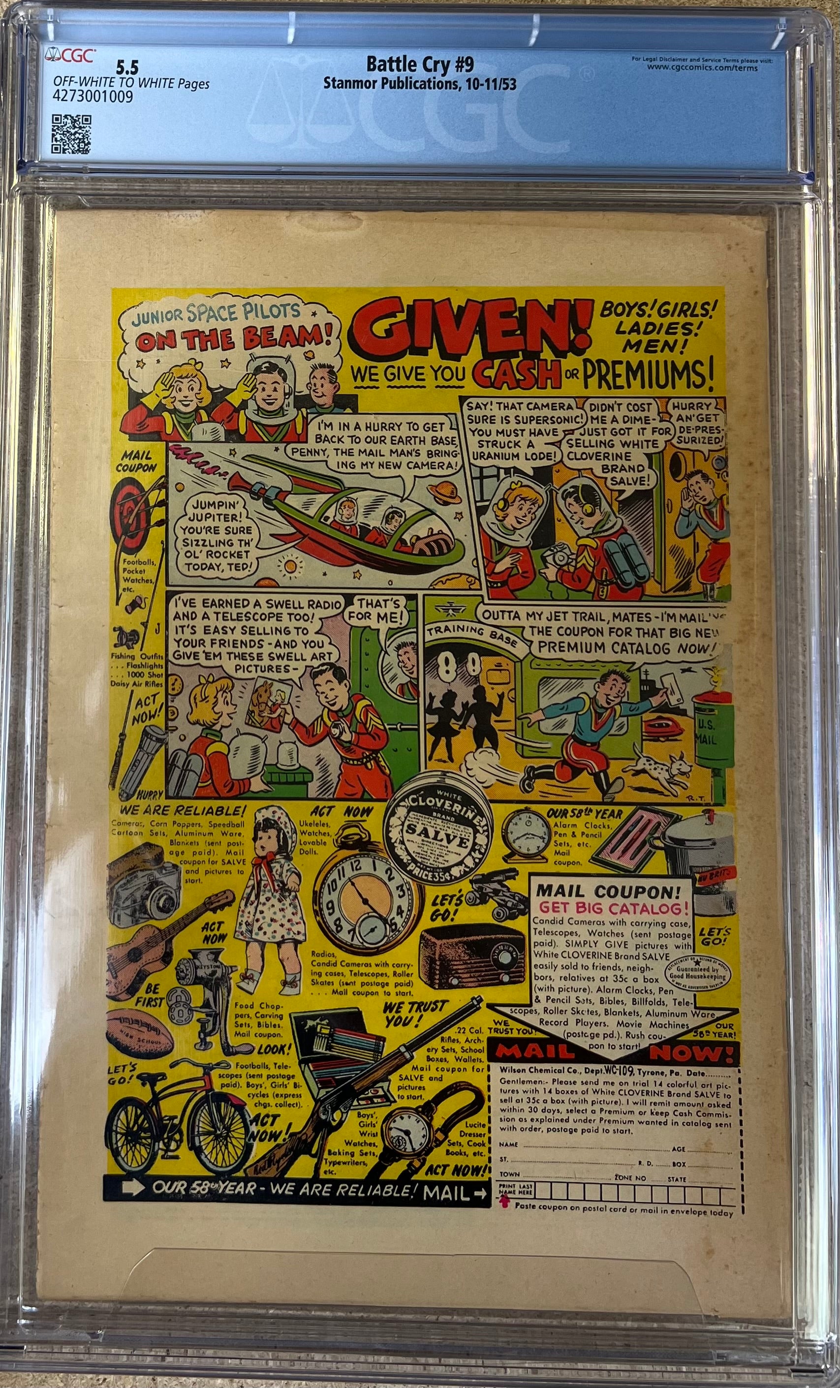 Battle Cry #9 CGC 5.5