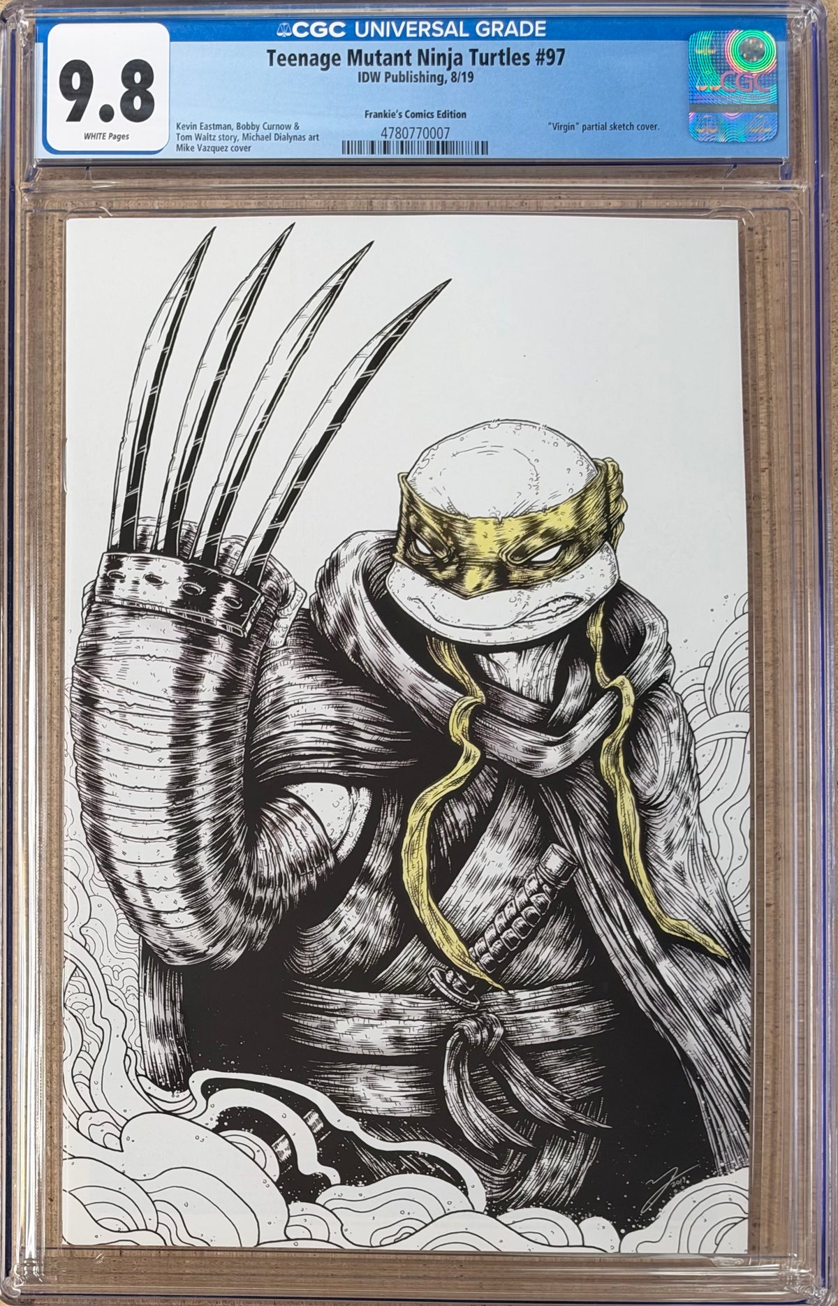 Teenage Mutant Ninja Turtles #97 Vazquez Virgin Variant CGC 9.8