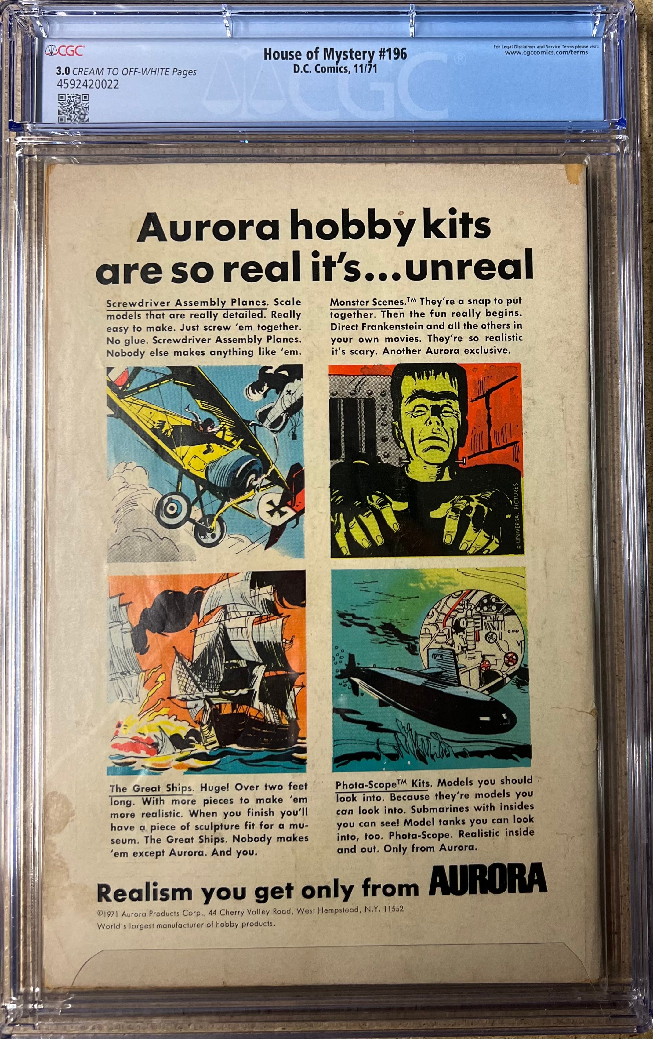House Of Mystery #196 CGC 3.0