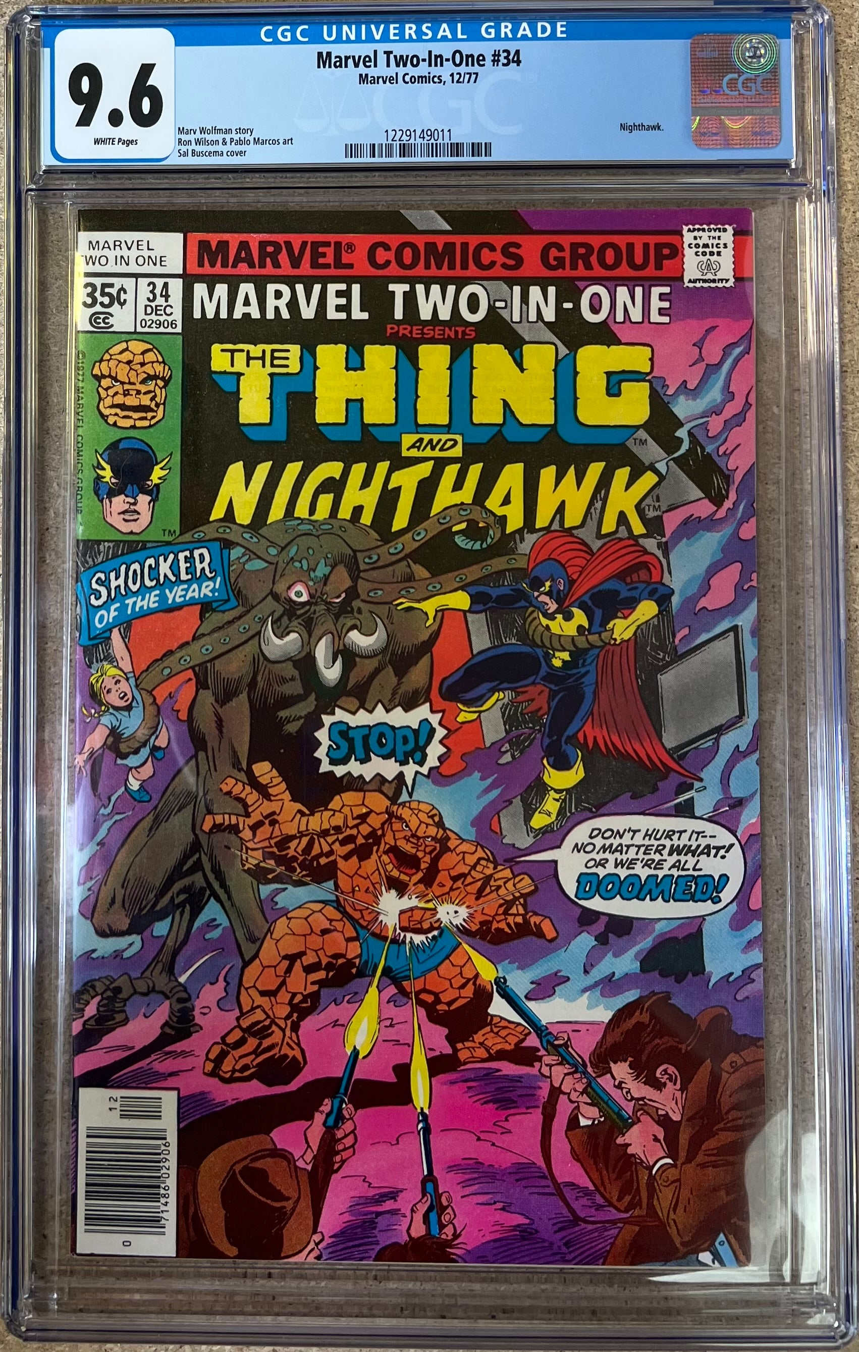 Marvel Two-In-One #34 CGC 9.6