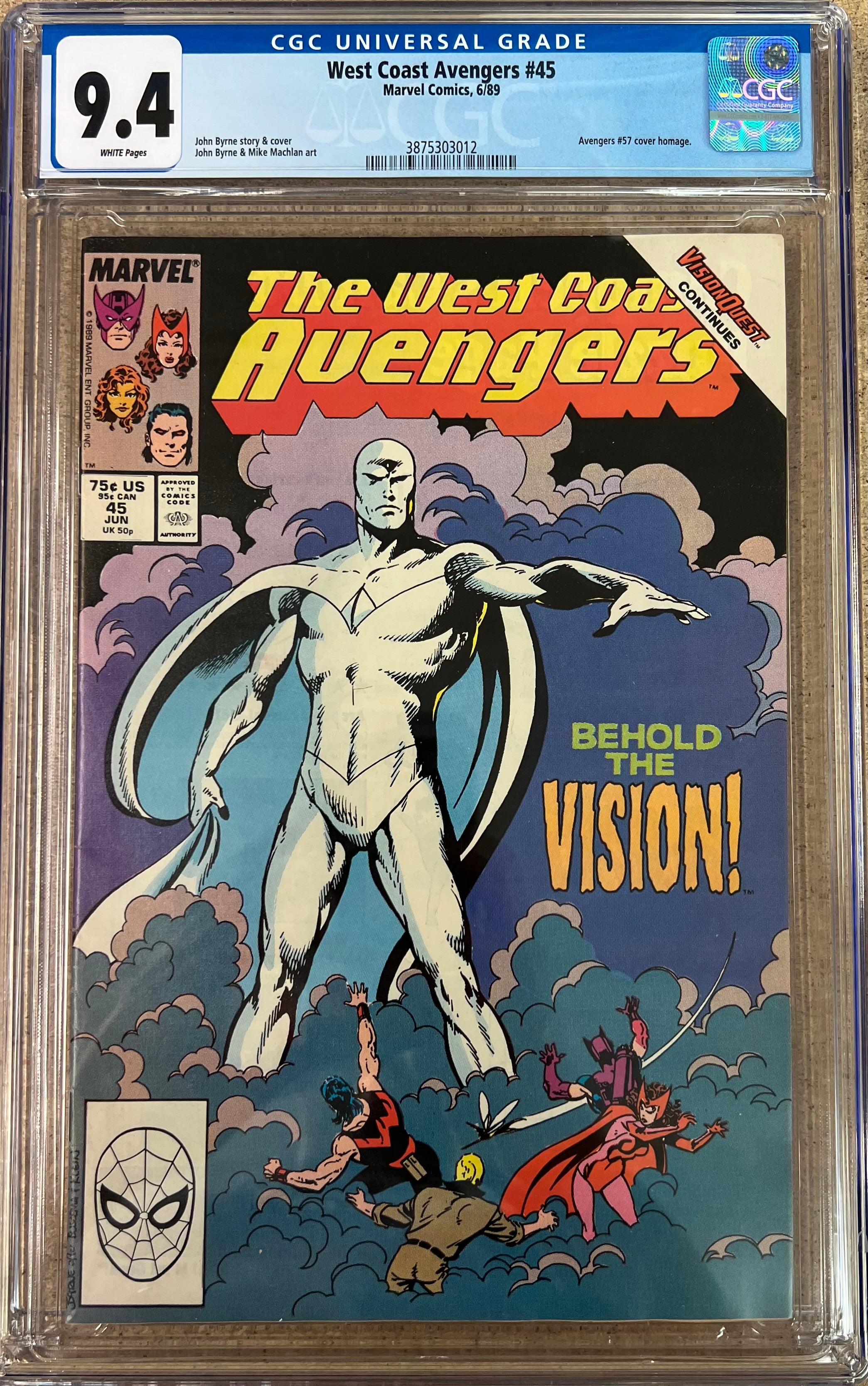 West Coast Avengers #45 CGC 9.4