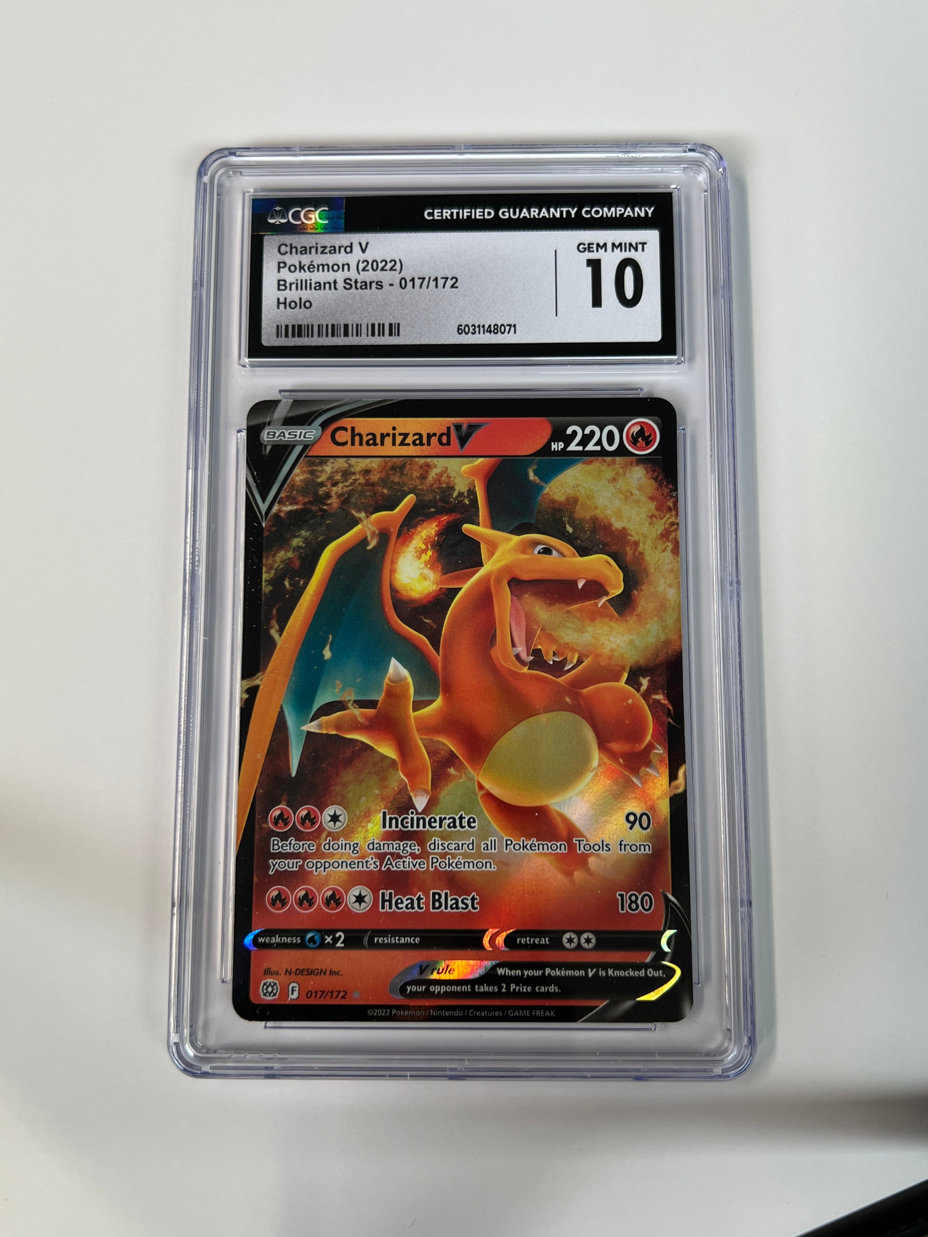 Charizard V Brilliant Stars CGC 10