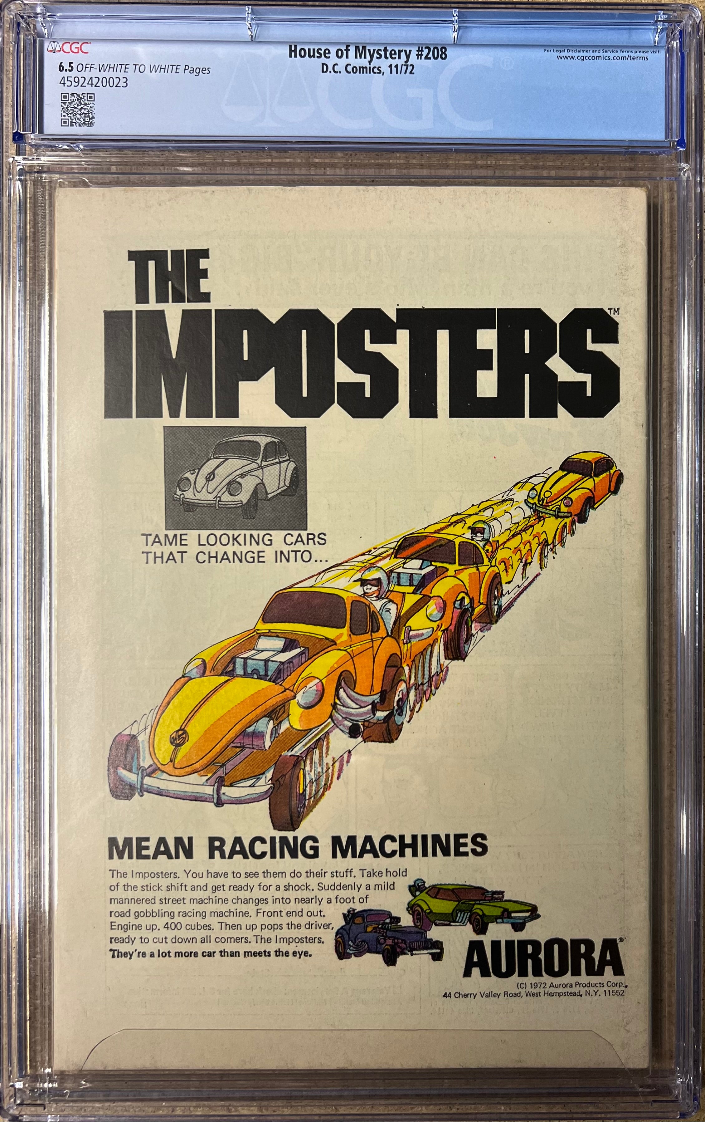 House Of Mystery #208 CGC 6.5