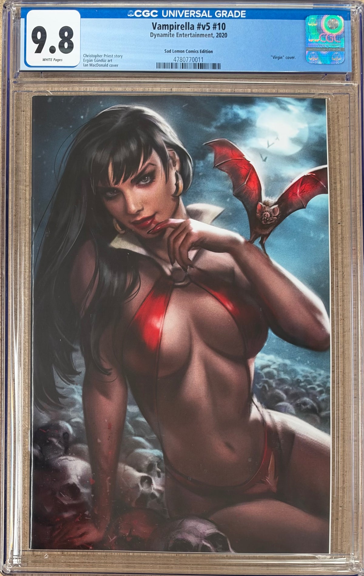 Vampirella #10 MacDonald Virgin Variant CGC 9.8