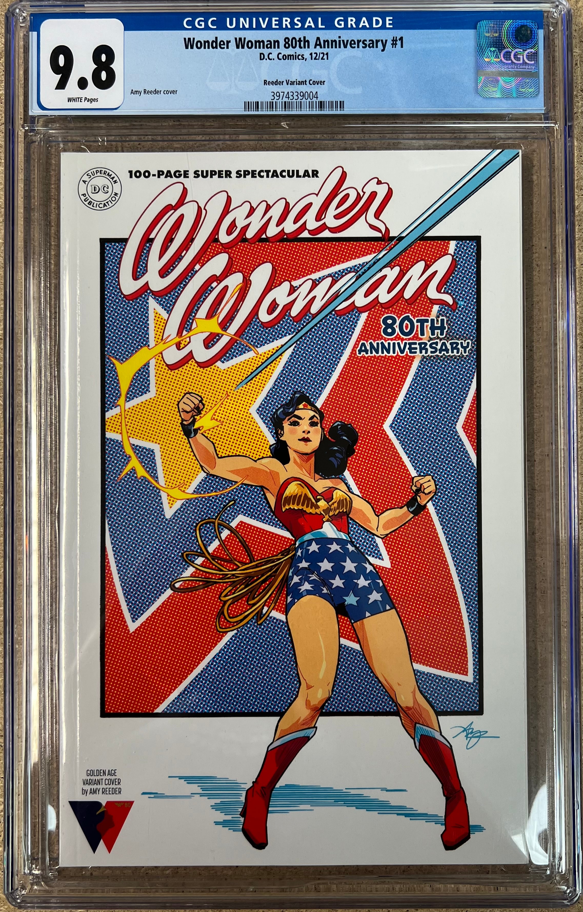 Wonder Woman 80th Anniversary #1 Reeder Variant CGC 9.8