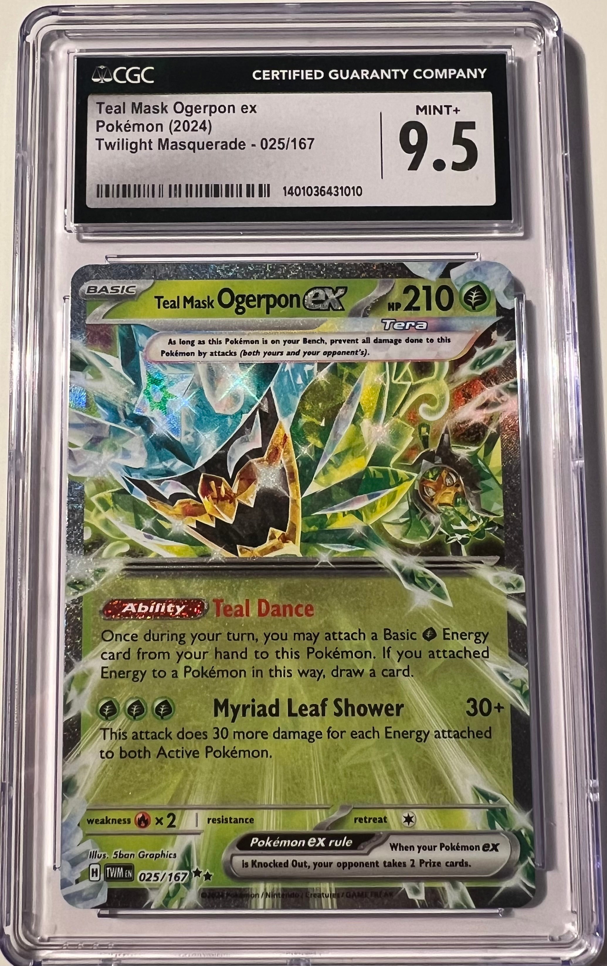 2024 Teal Mask Ogerpon EX CGC 9.5