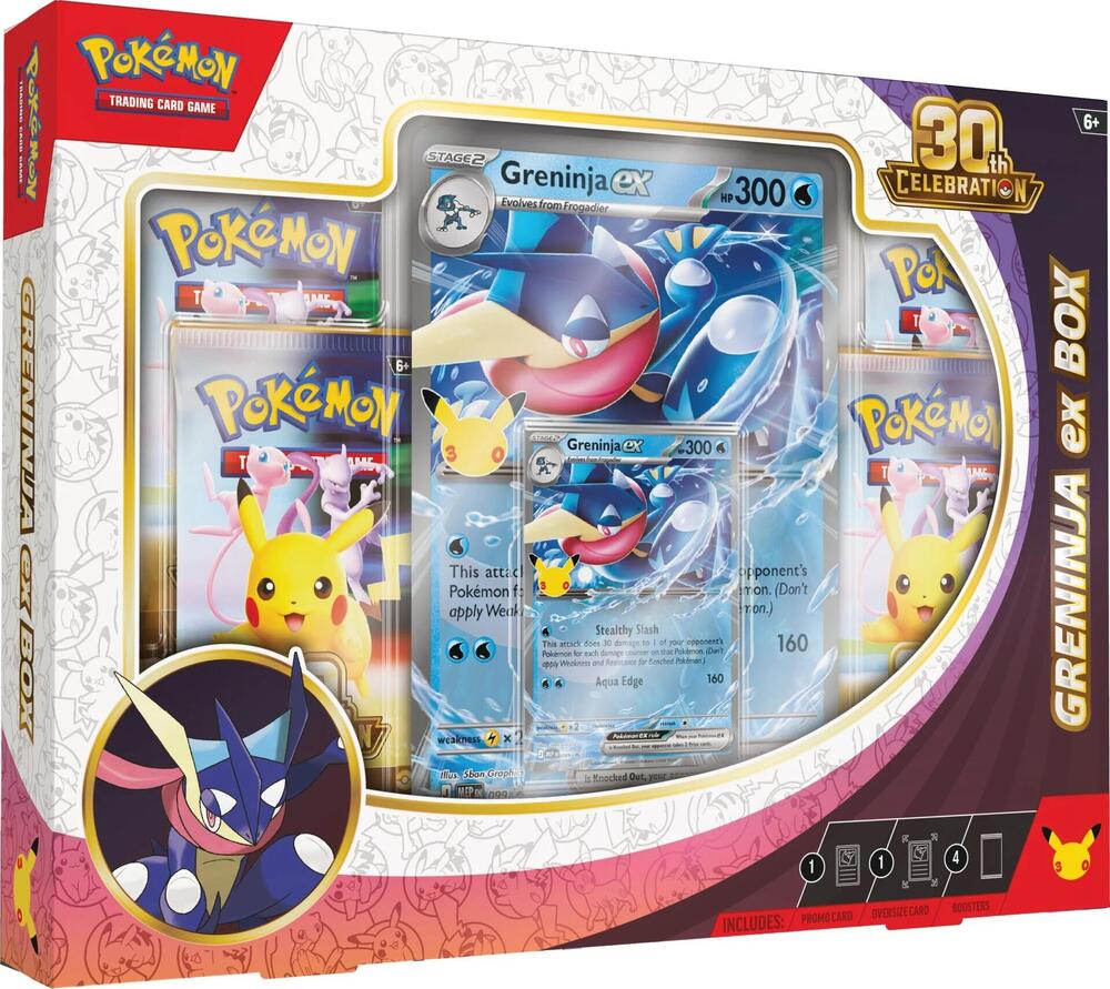 Pokemon 30th Celebration Greninja ex English Collection Box PREORDER