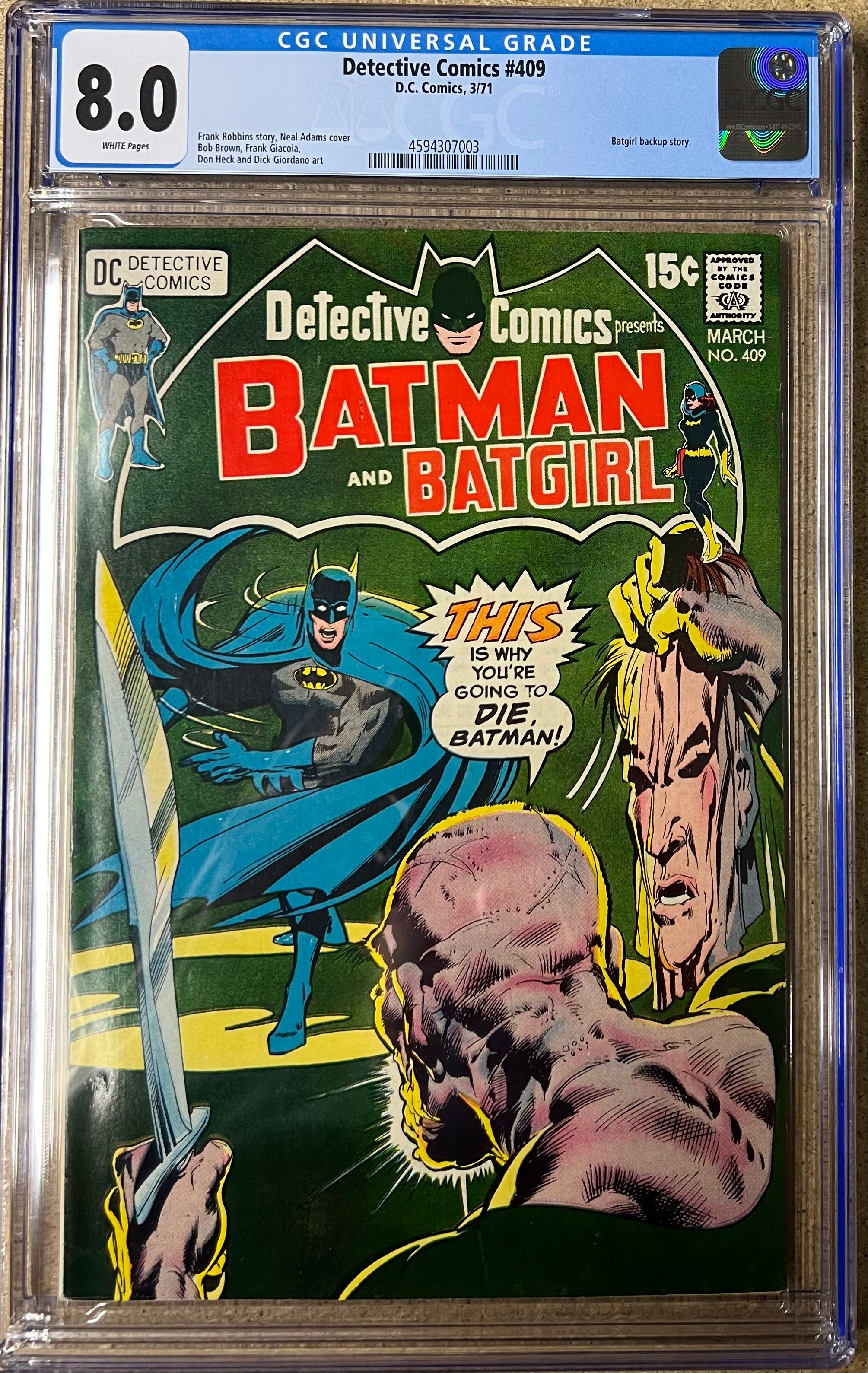 Detective Comics #409 CGC 9.0