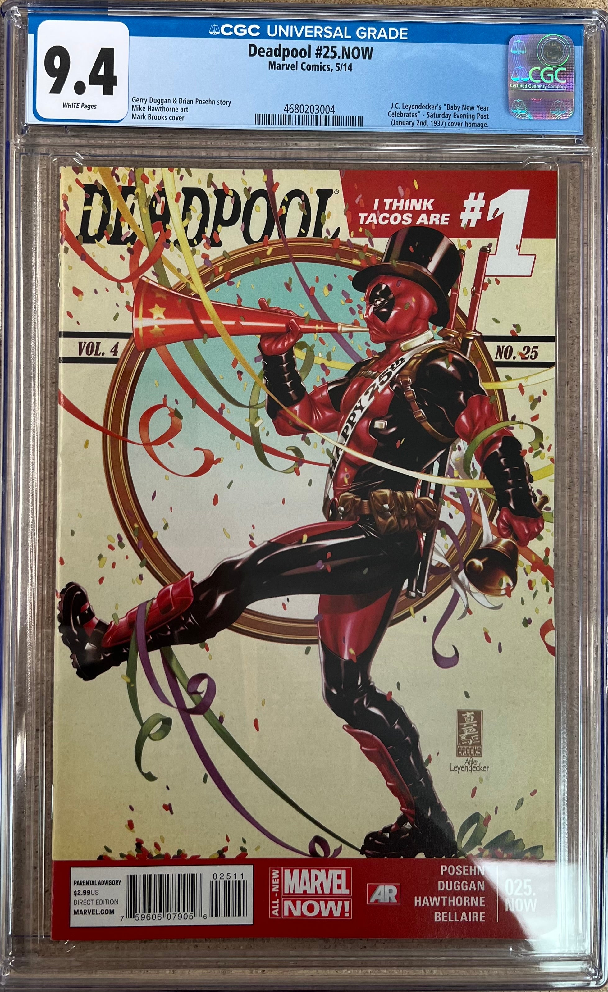 Deadpool #25.NOW CGC 9.4
