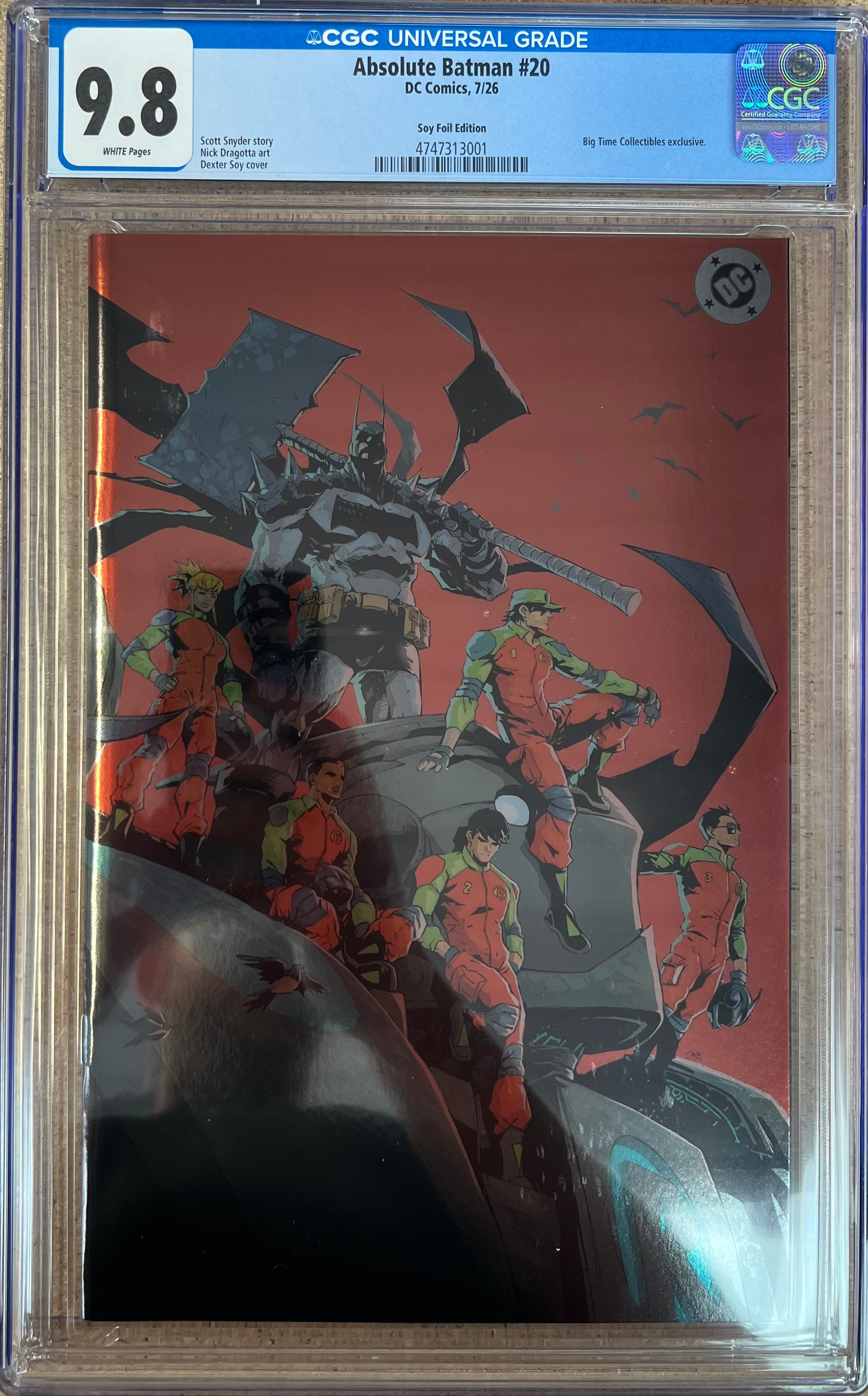Absolute Batman #20 Soy Virgin Foil Variant CGC 9.8