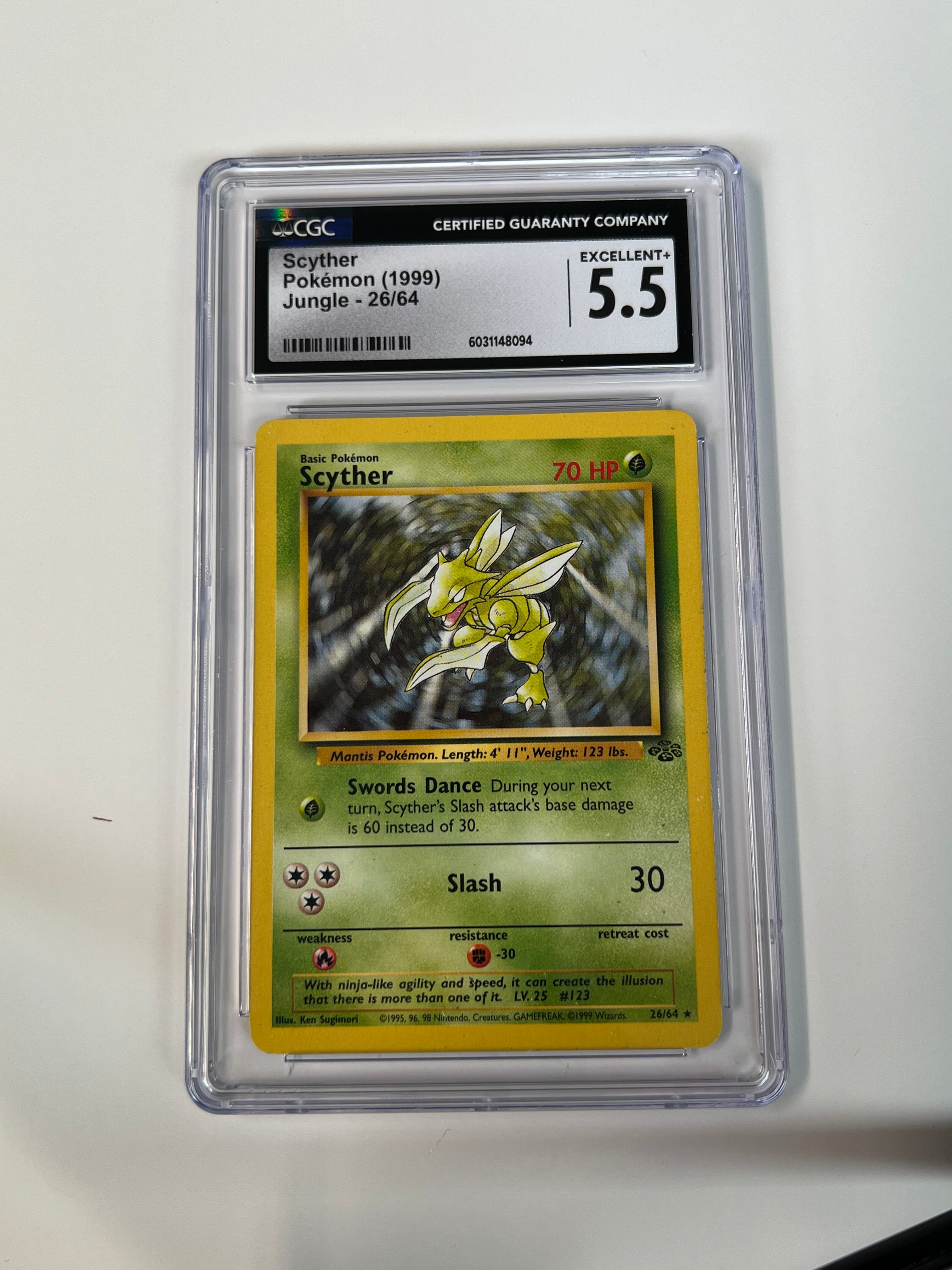 Scyther Jungle 26/64 CGC 5.5