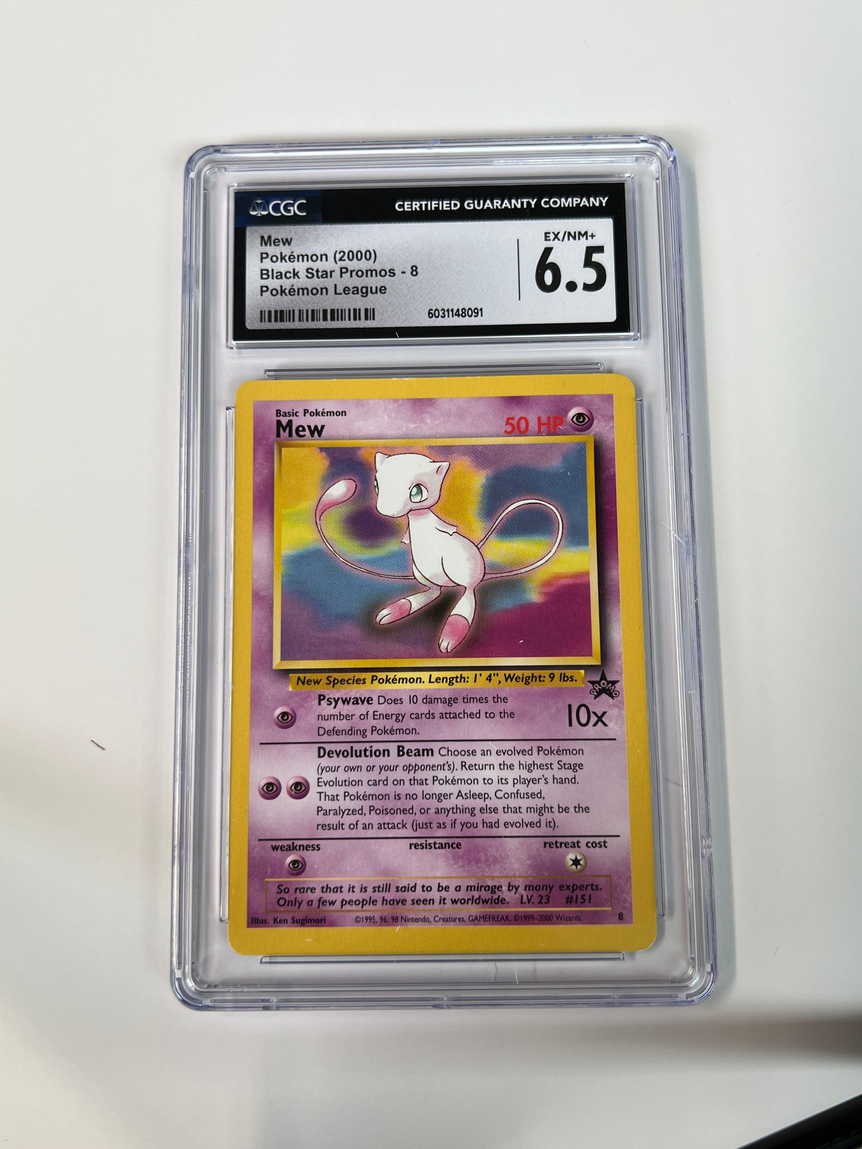 Mew Black Star Promos CGC 6.5