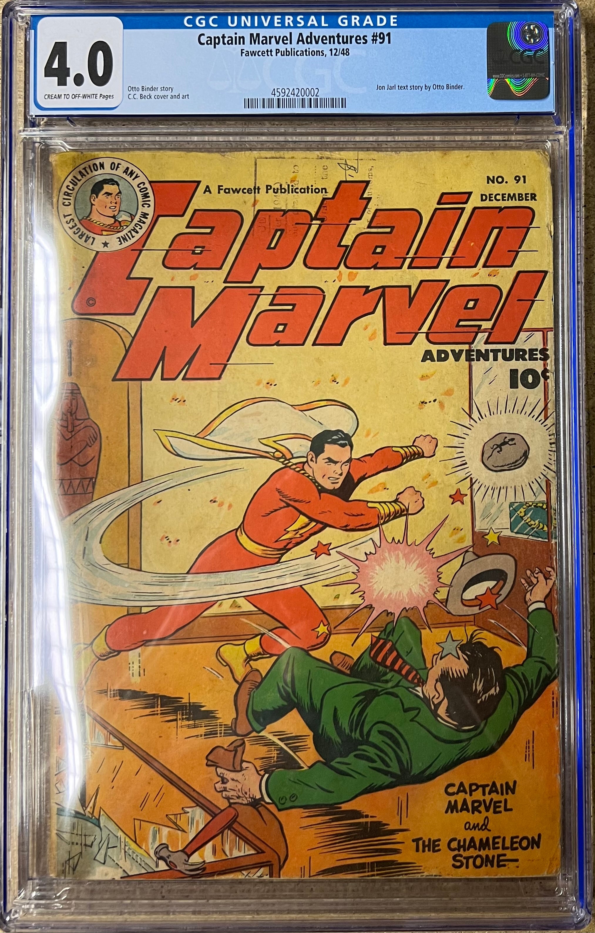 Captain Marvel Adventures #91 CGC 4.0