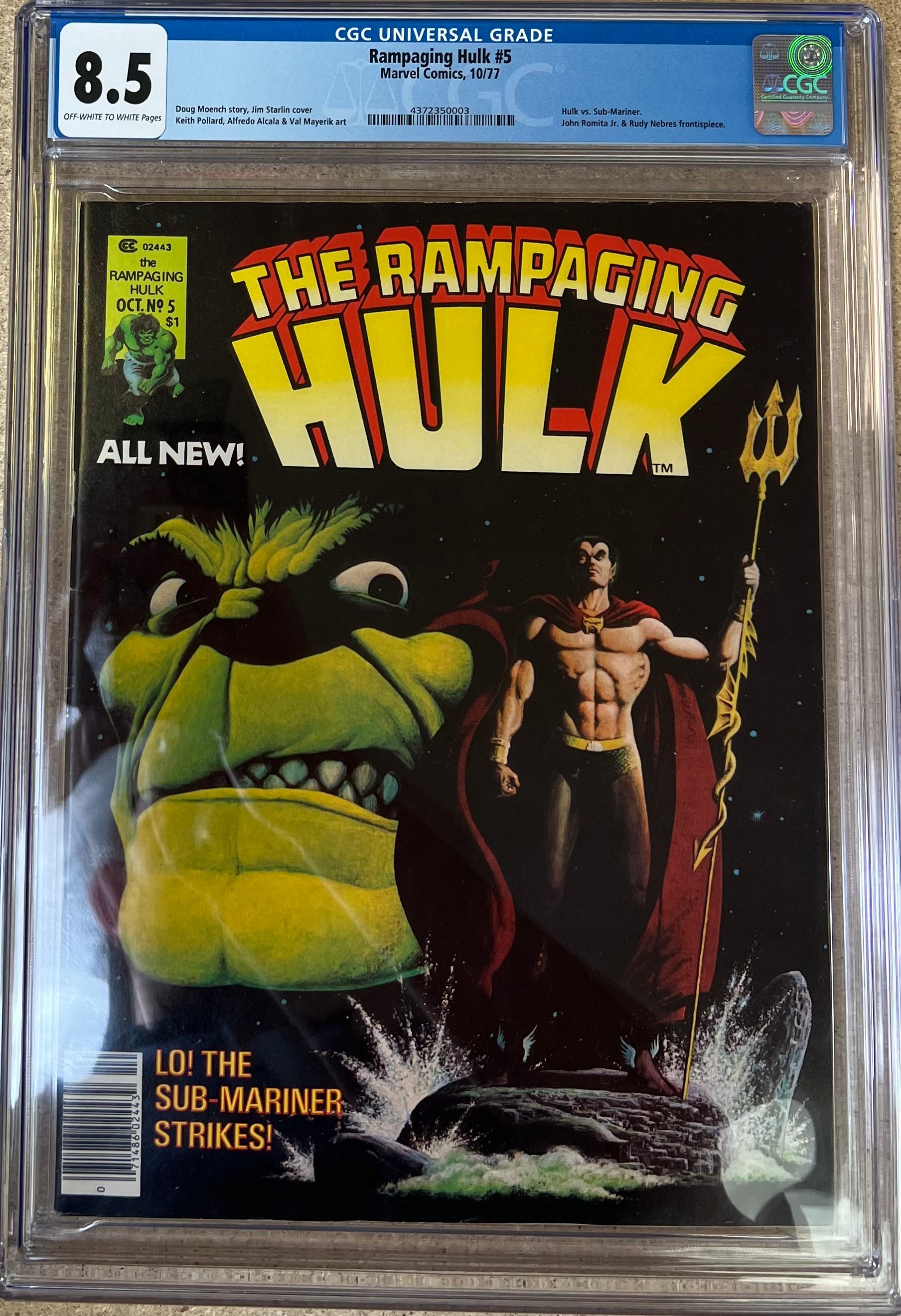 Rampaging Hulk #5 CGC 8.5