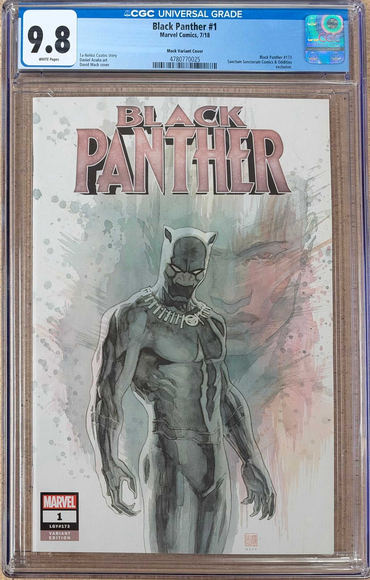 Black Panther #1 Mack Variant CGC 9.8