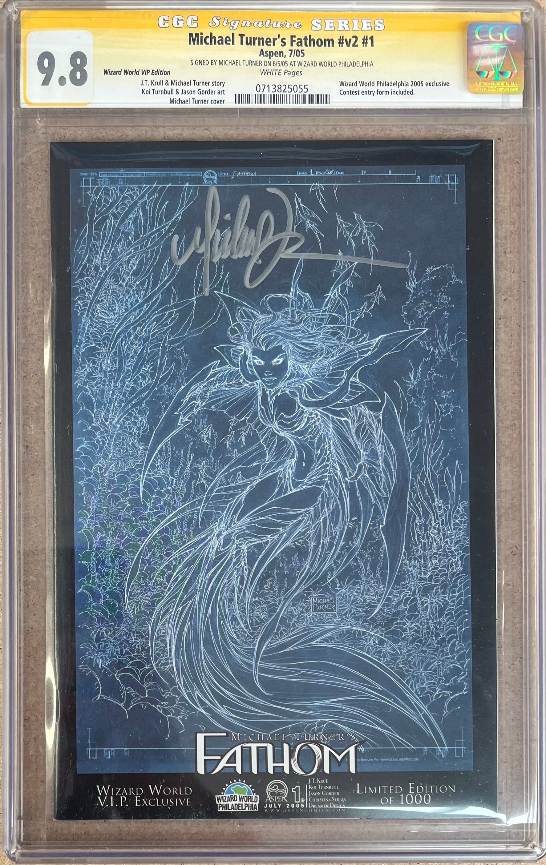 Michael Turner's Fathom #1 SS CGC 9.8