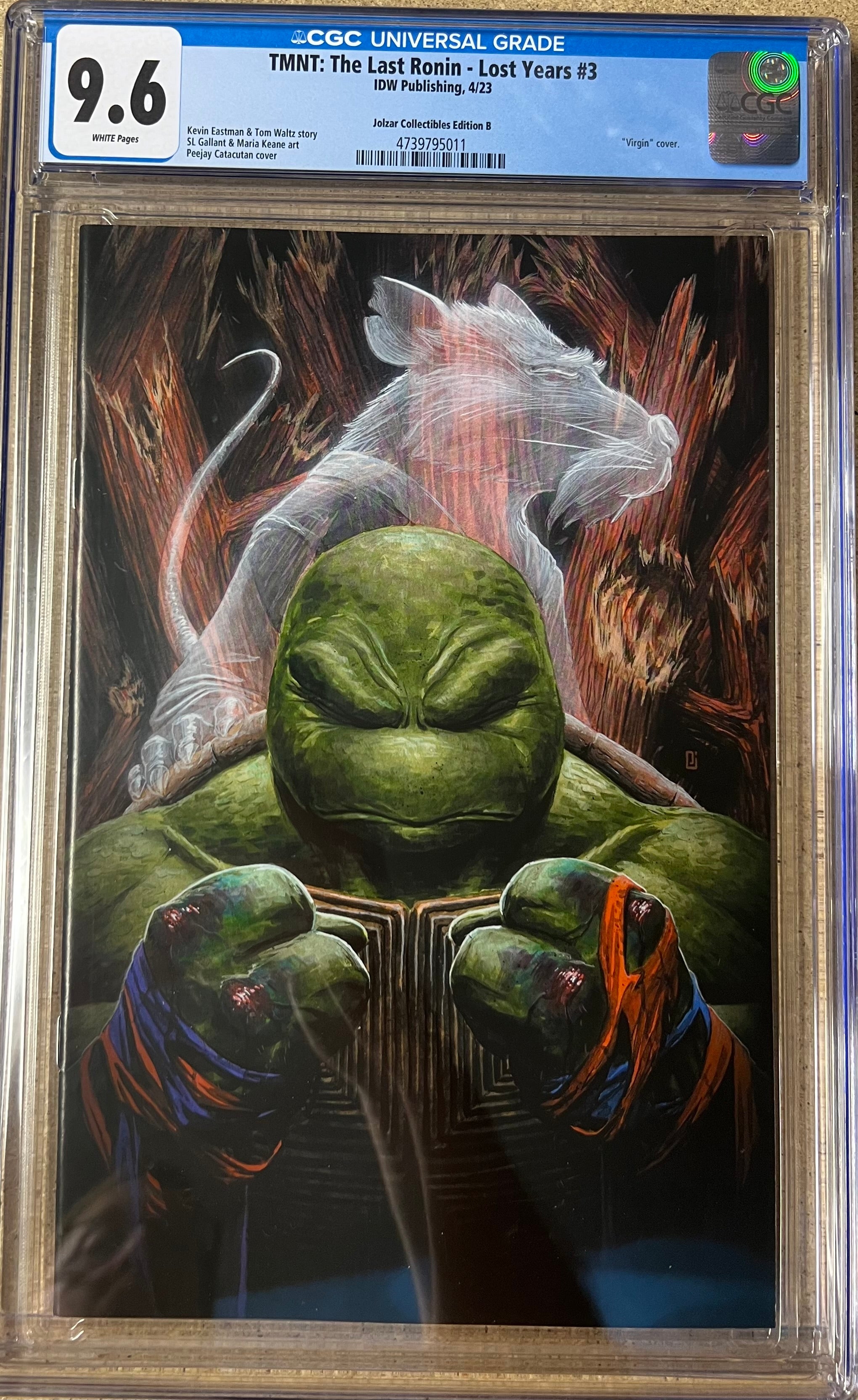 TMNT: The Last Ronin Lost Years #3 Peejay Virgin Variant CGC 9.6