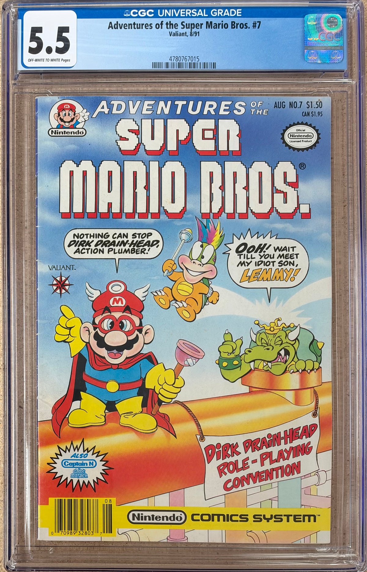 Adventures of the Super Mario Bros #7 CGC 5.5