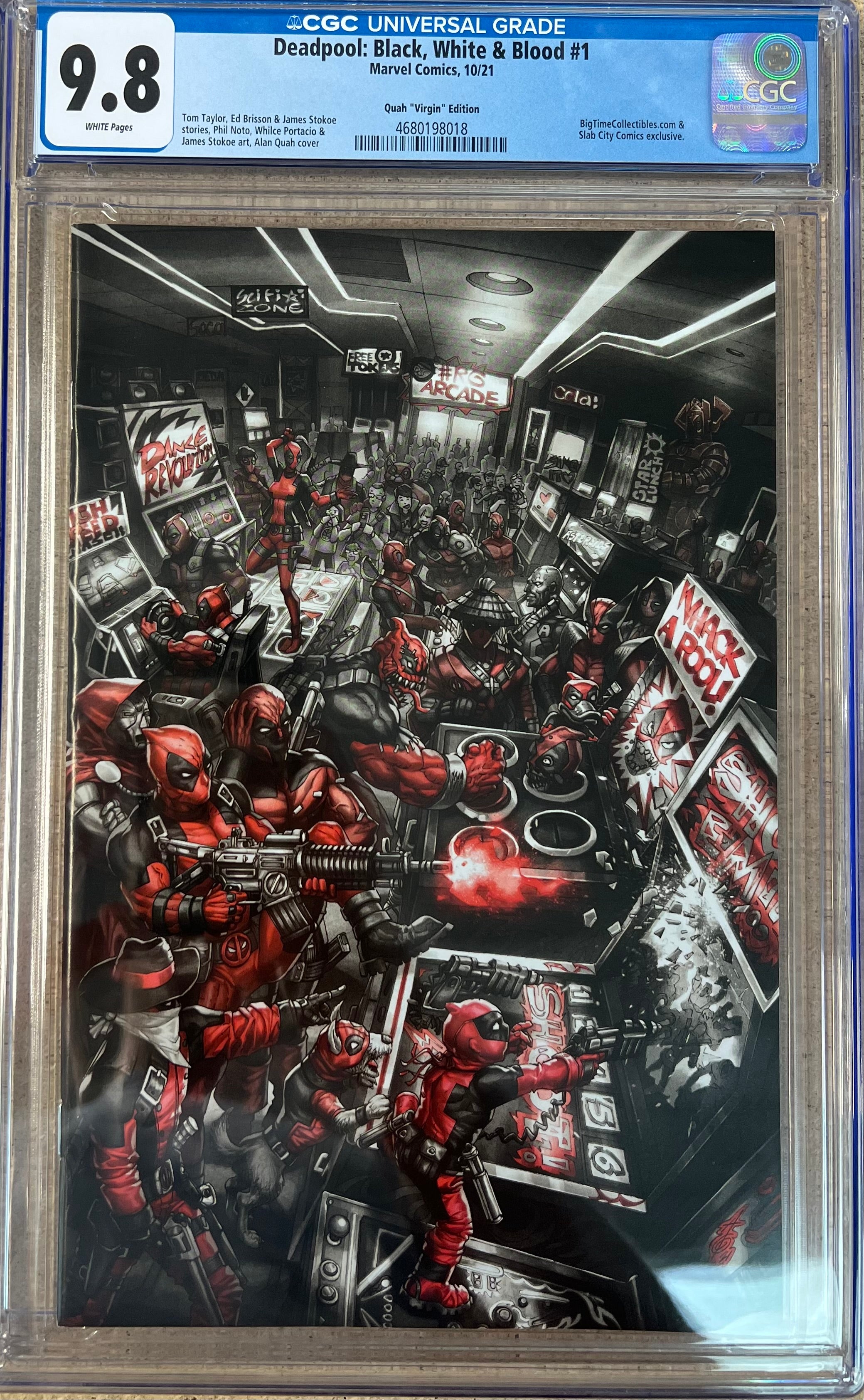 Deadpool: Black, White & Blood #1 Quah Virgin Variant CGC 9.8