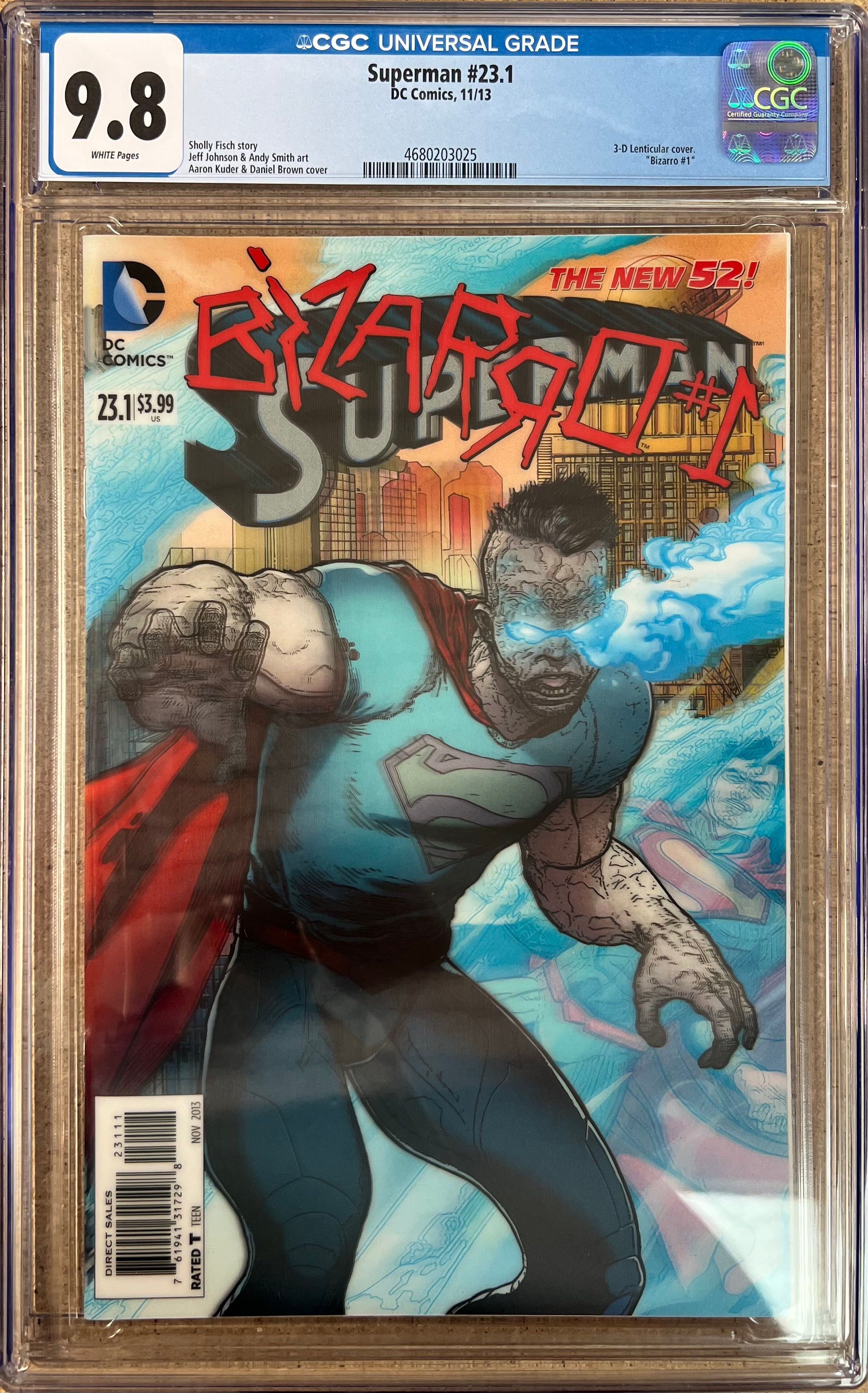 Superman #23.1 Lenticular Cover CGC 9.8