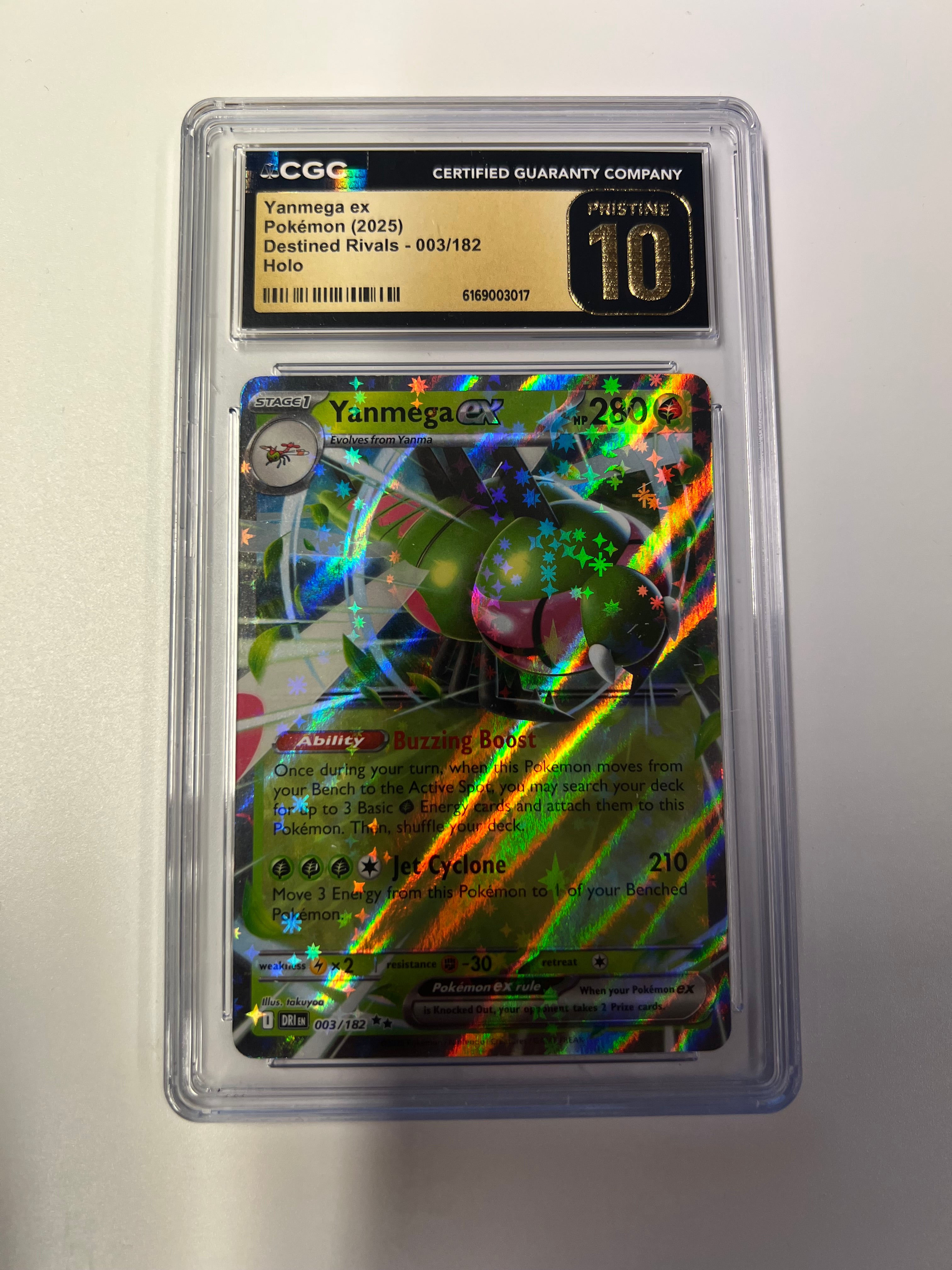 Yanmega EX Destined Rivals CGC PRESTINE 10