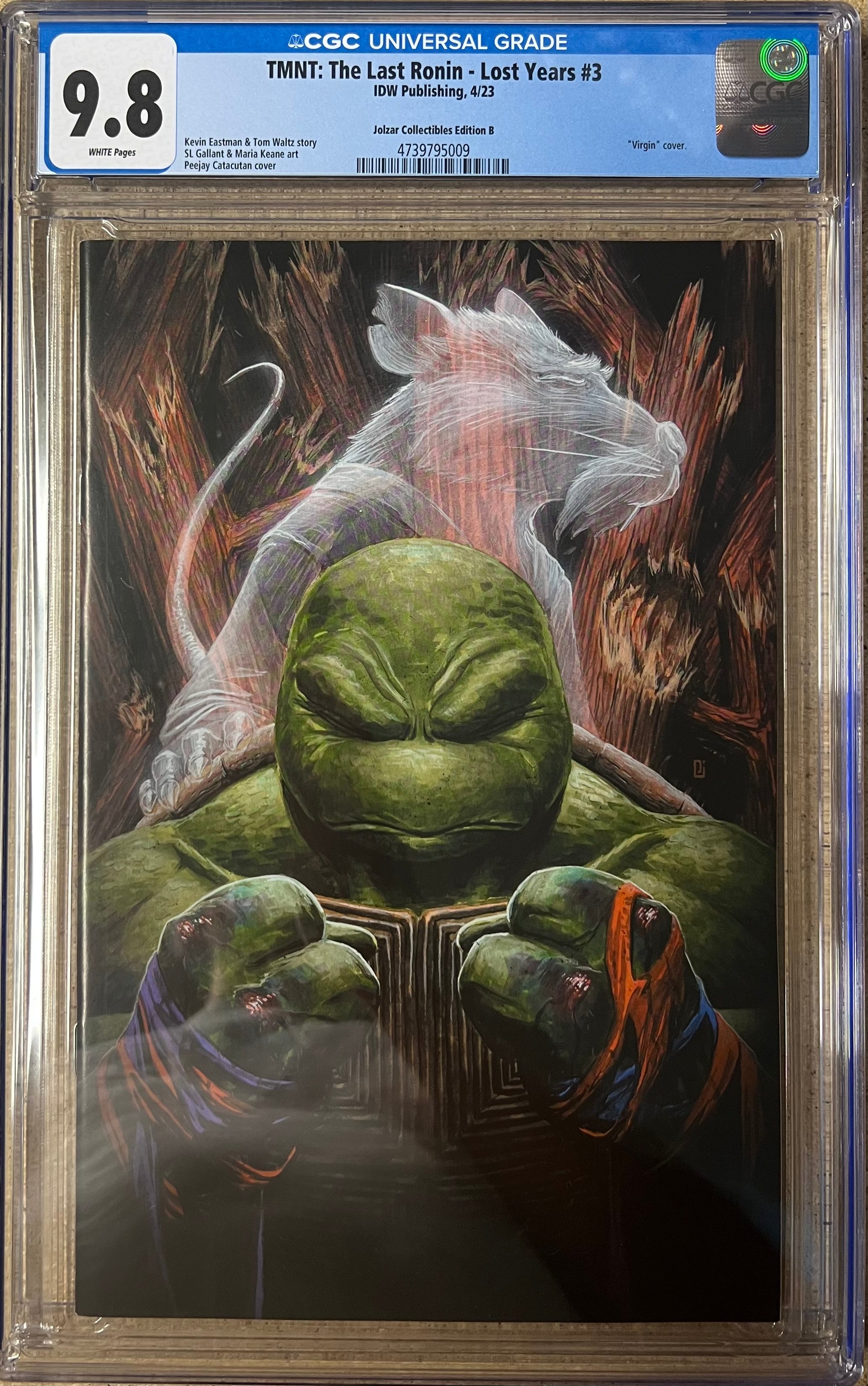 TMNT: The Last Ronin Lost Years #3 Peejay Virgin Variant CGC 9.8