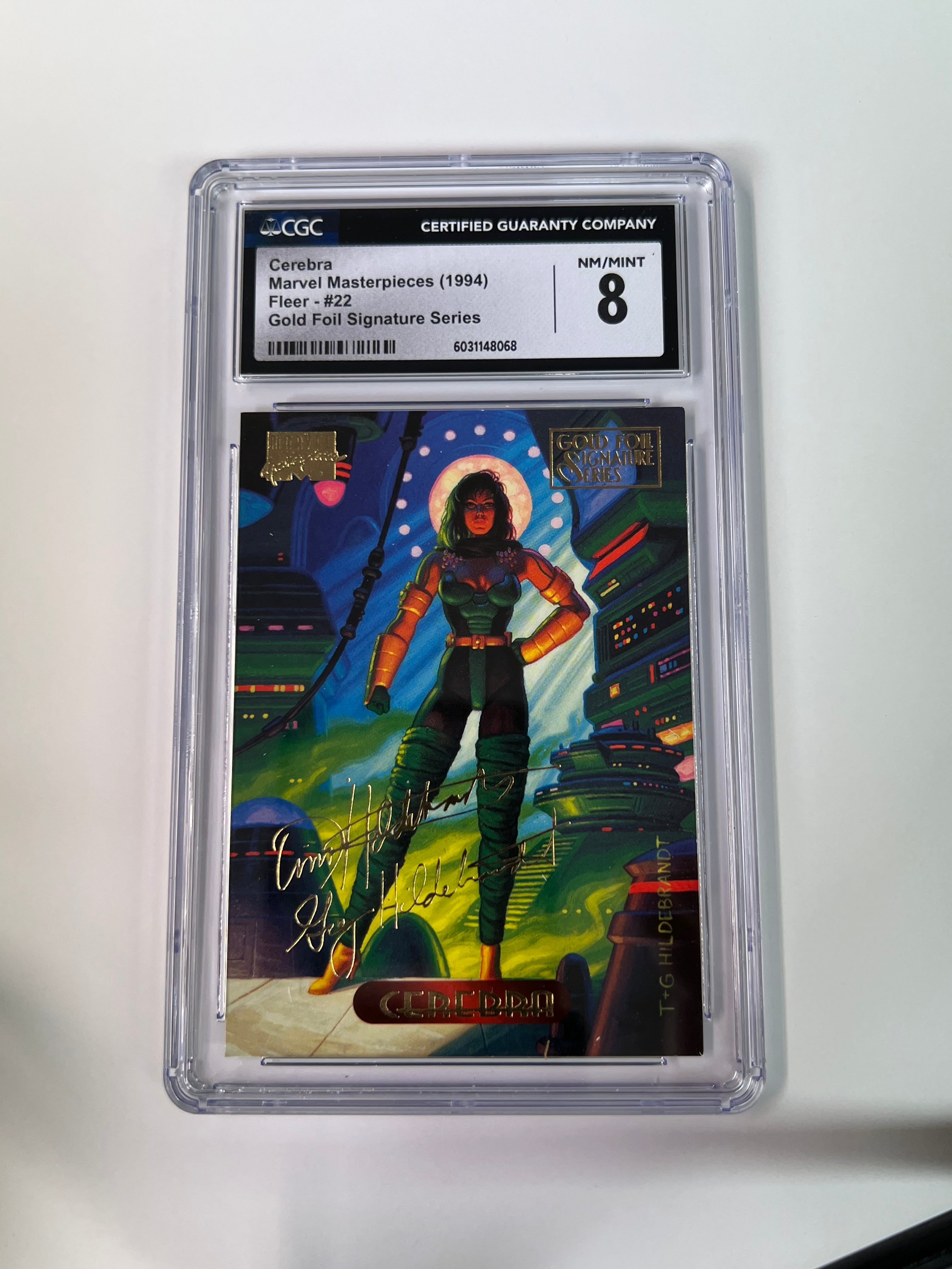 Cerebra Marvel Masterpieces 1994 Gold Foil Signature Series Card CGC 8