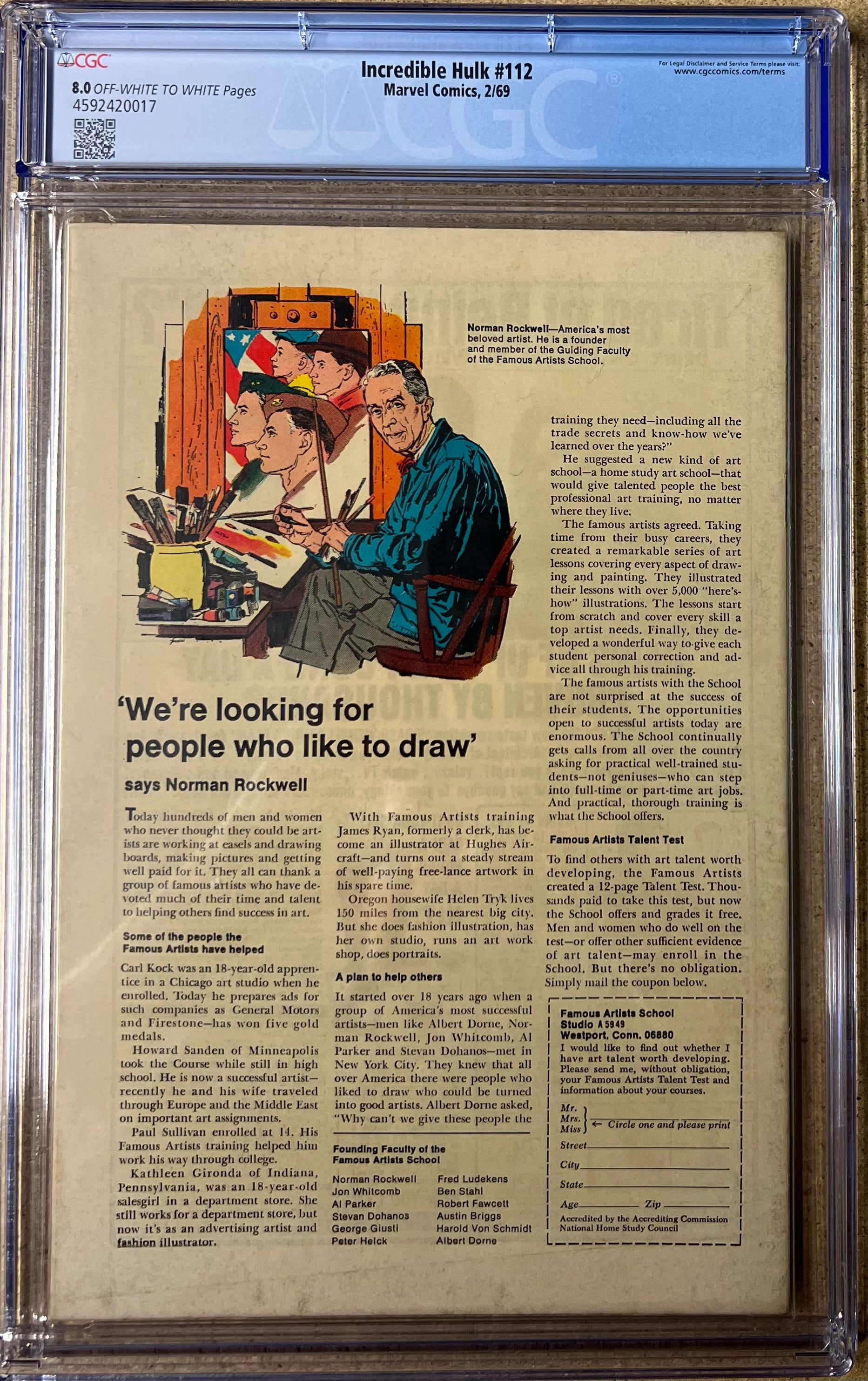 Incredible Hulk #112 CGC 8.0