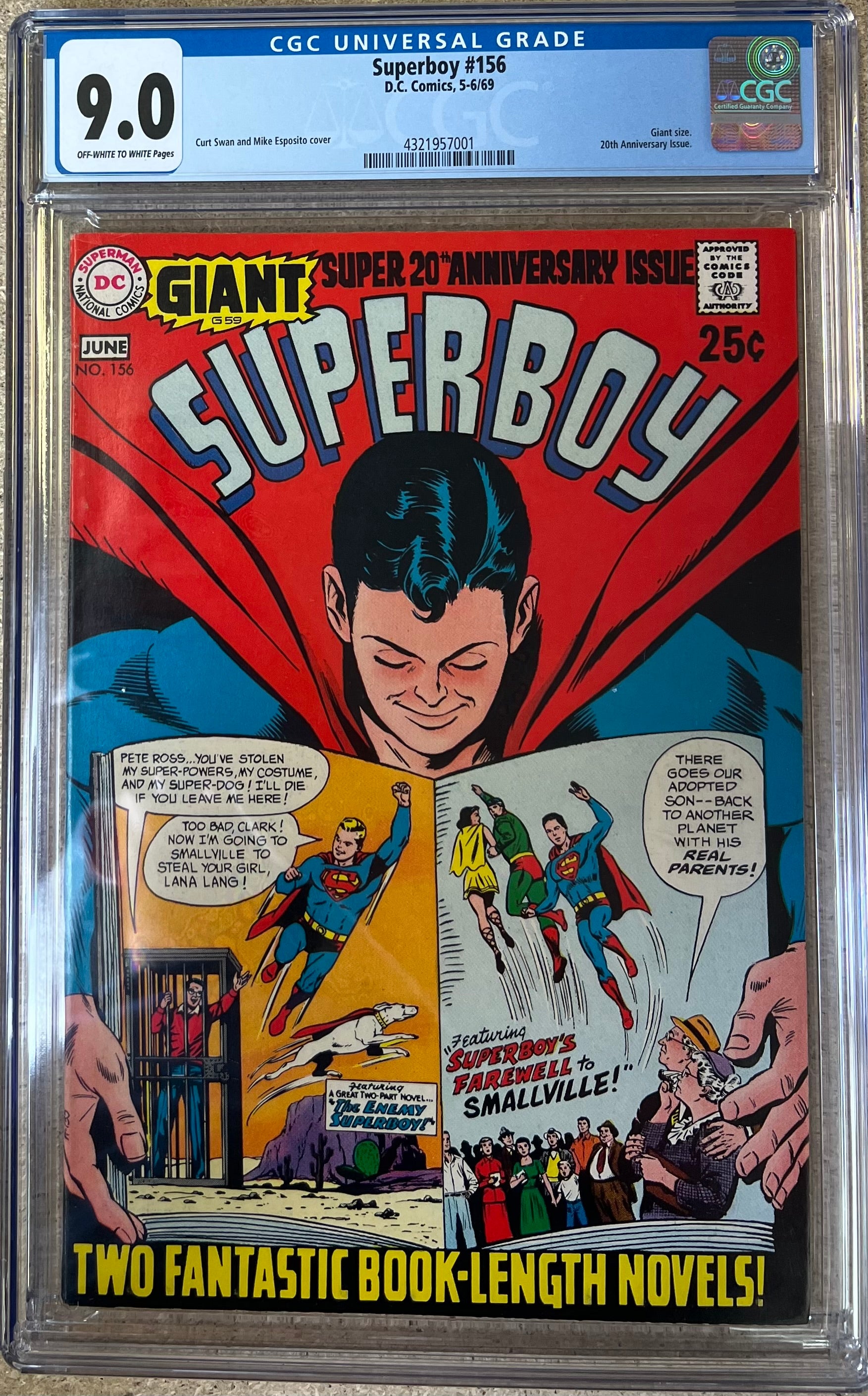 Superboy #156 CGC 9.0