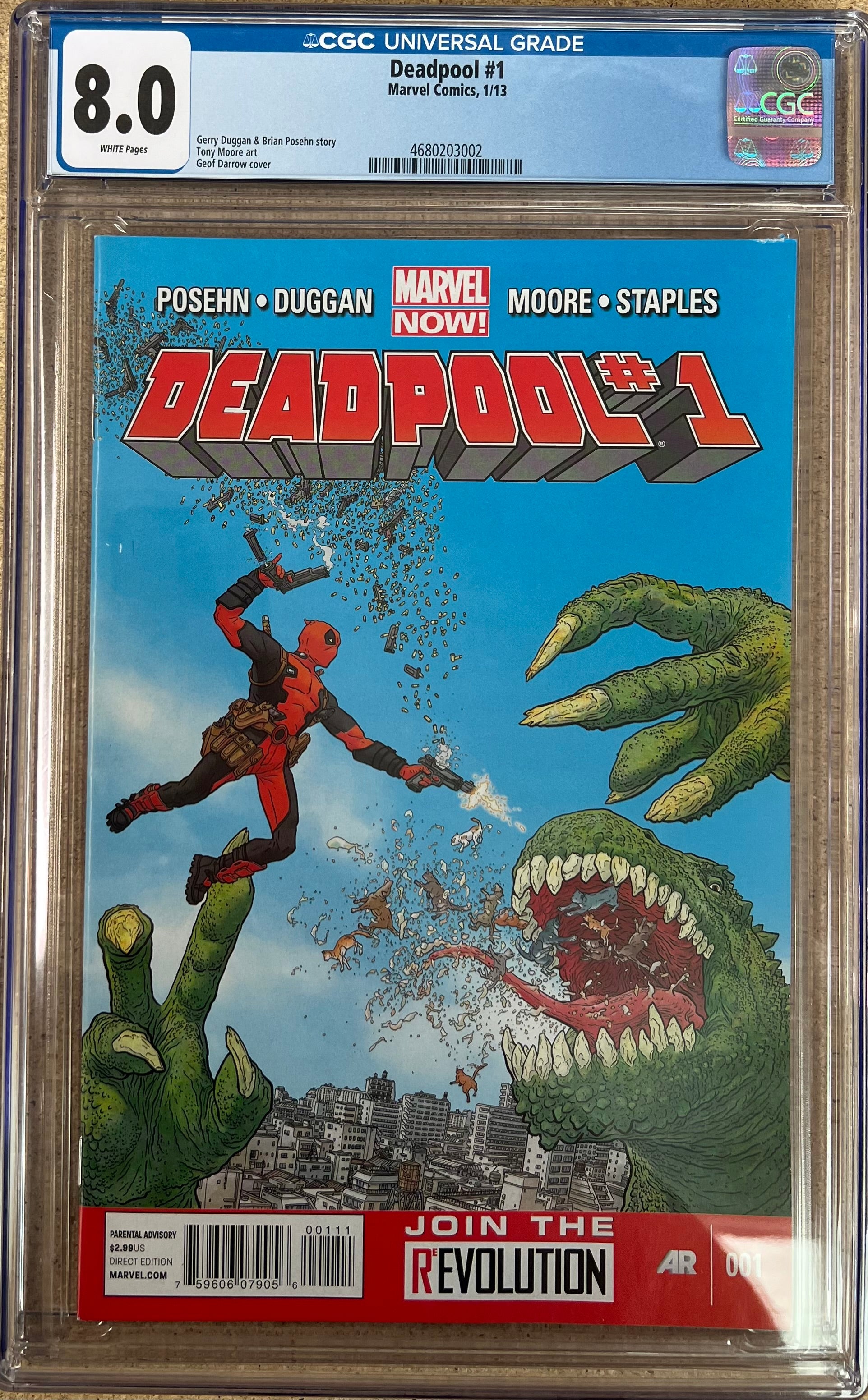 Deadpool #1 CGC 8.0
