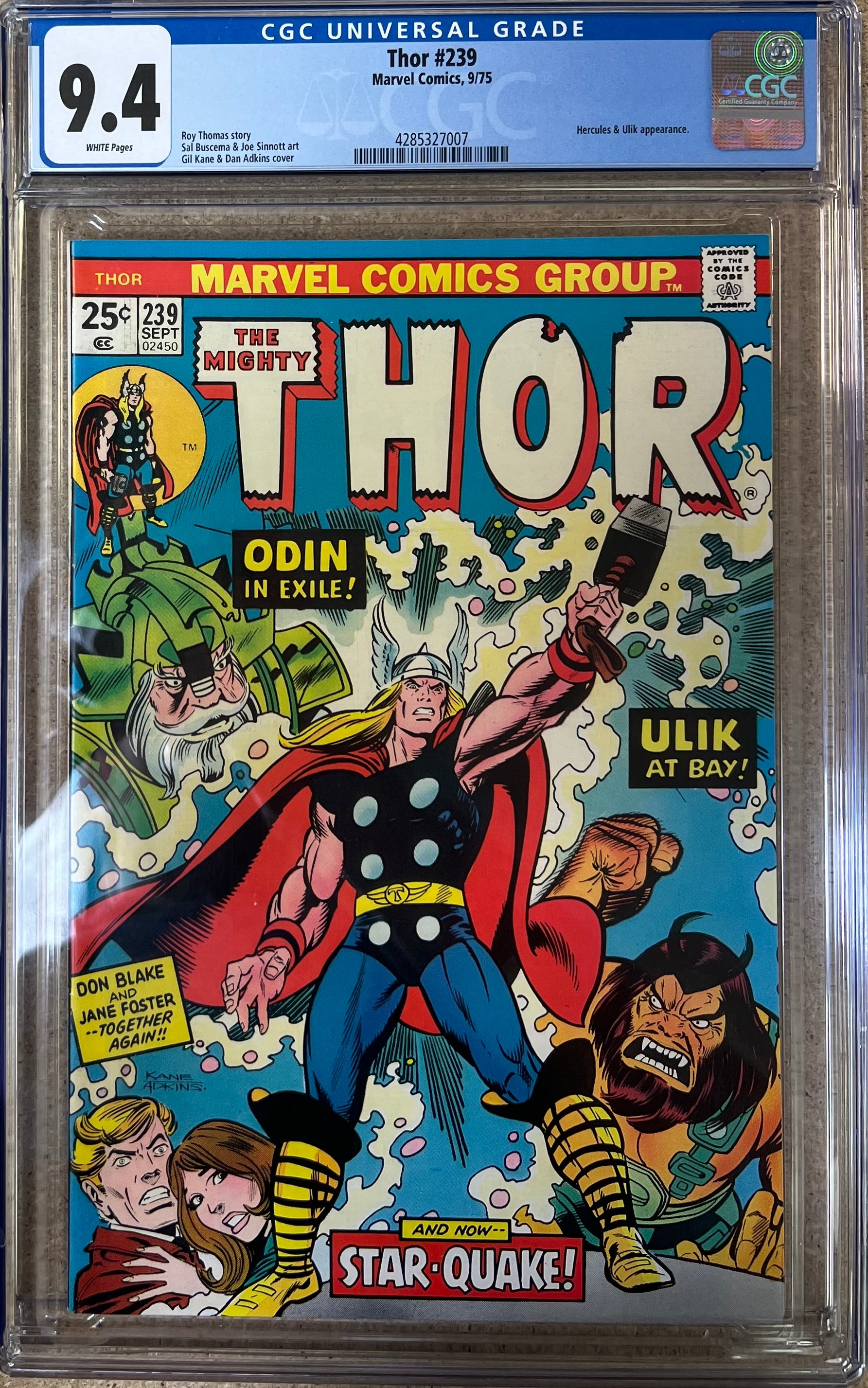 Thor #239 CGC 9.4