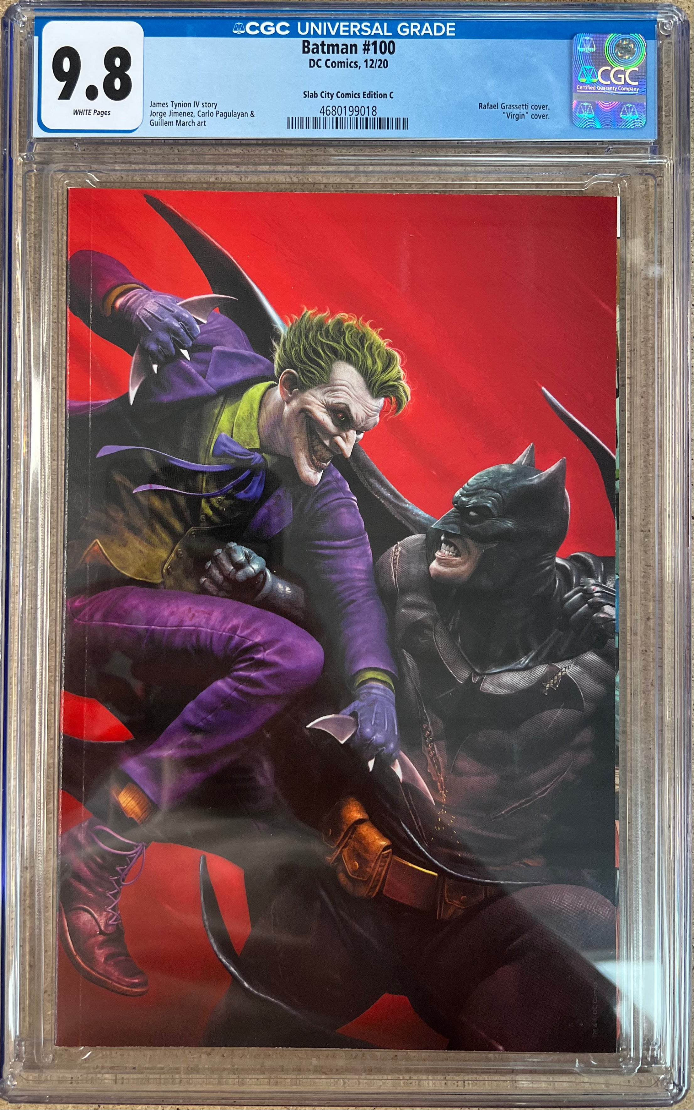 Batman #100 Grassetti C Virgin CGC 9.8