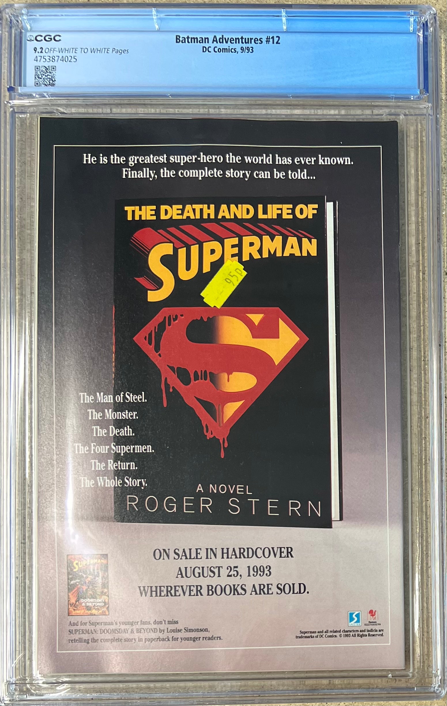 Batman Adventures #12 CGC 9.2