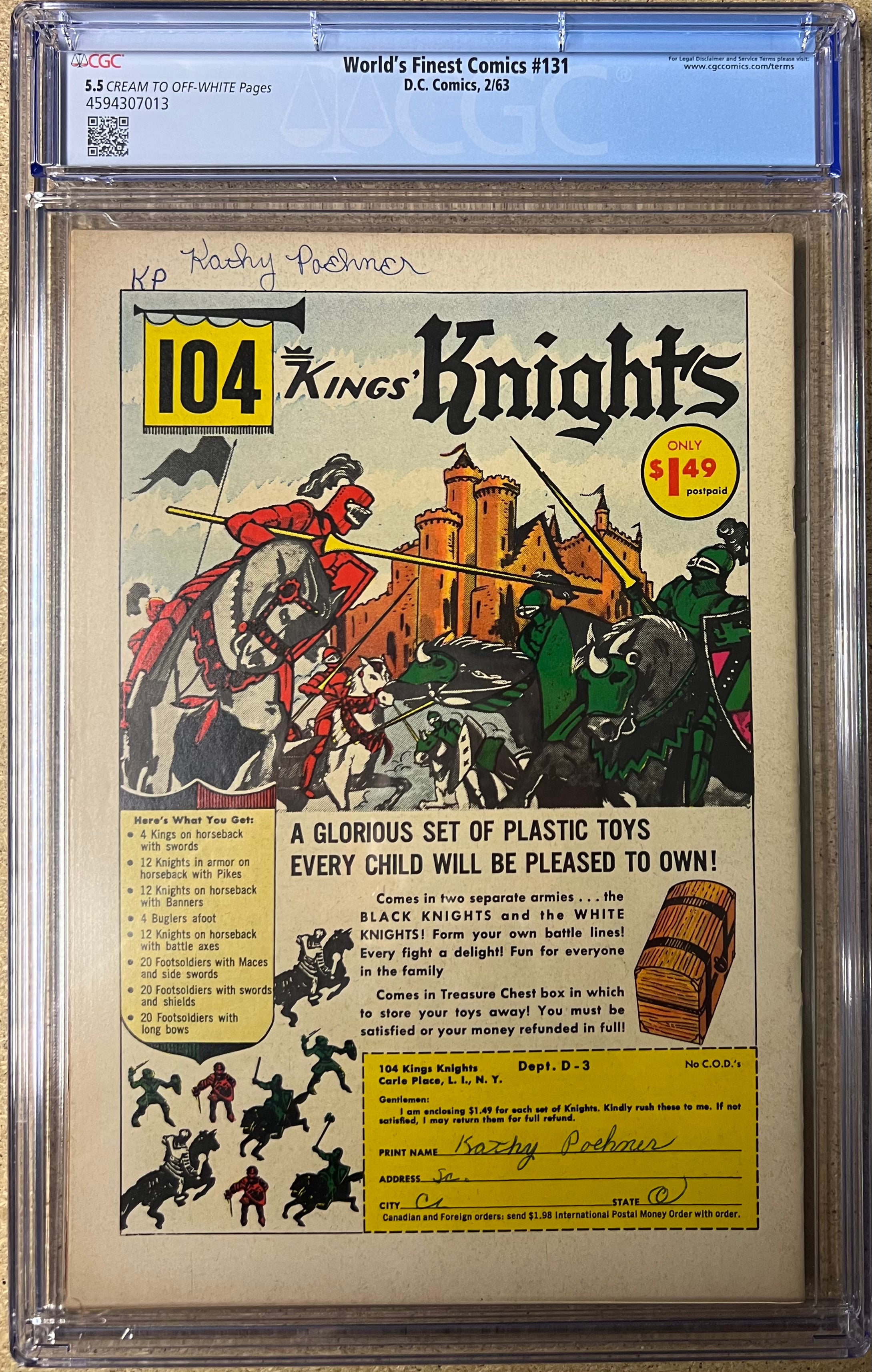 World's Finest Comics #131 CGC 5.5
