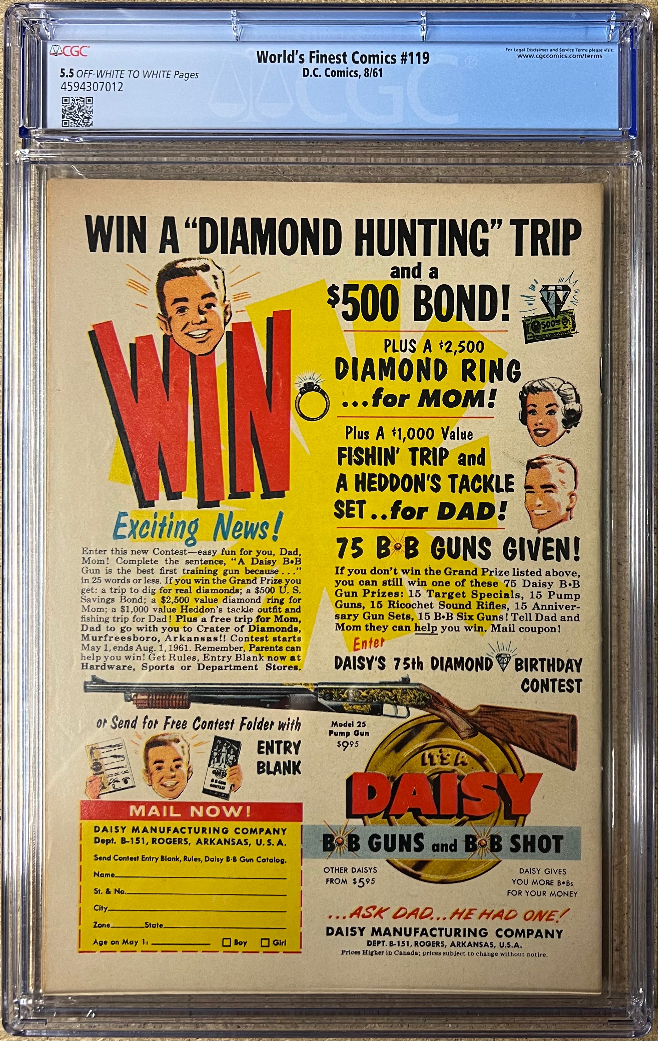 World's Finest Comics #119 CGC 5.5