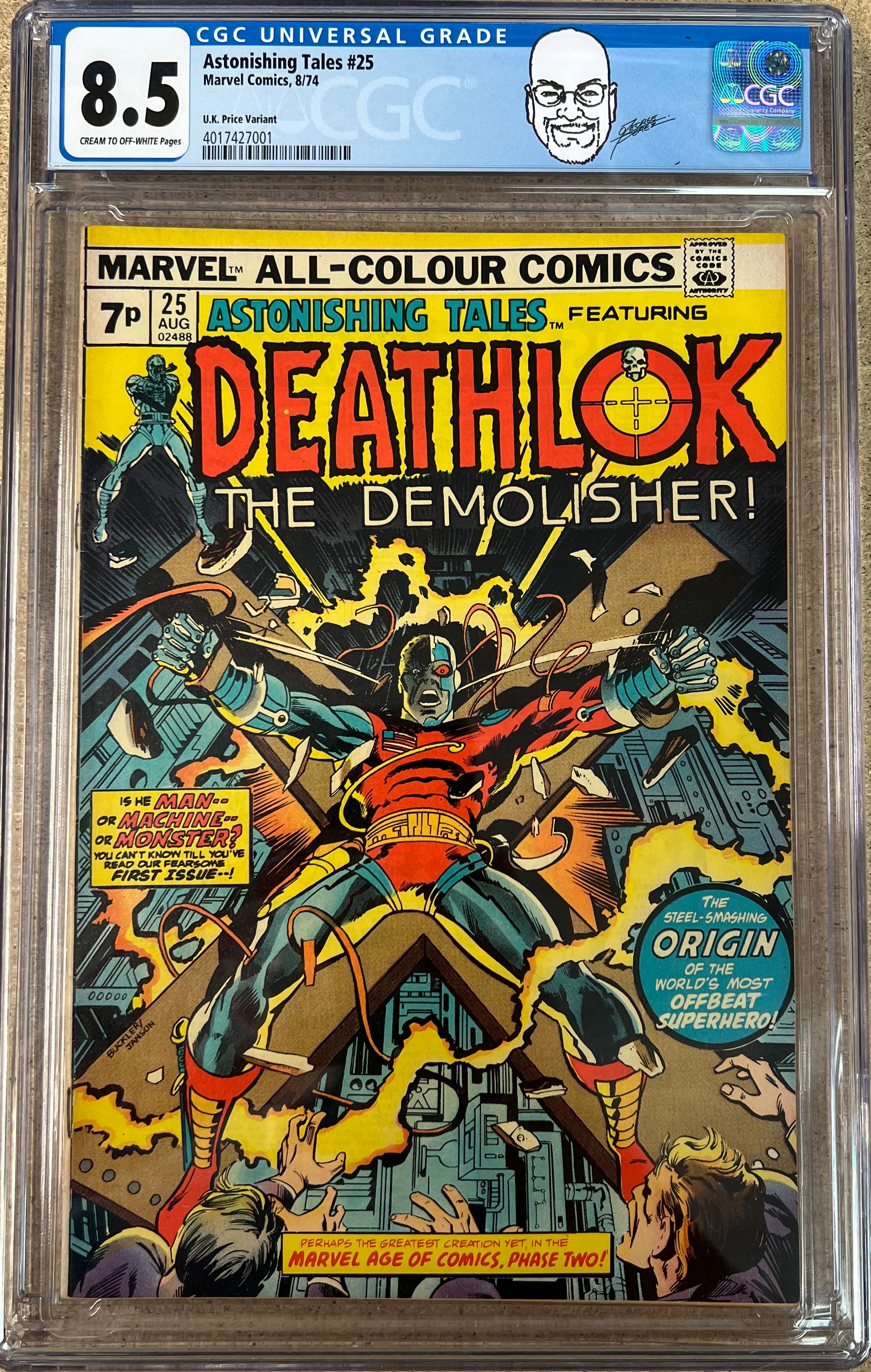 Astonishing Tales #25 CGC 8.5 U.K Price Variant