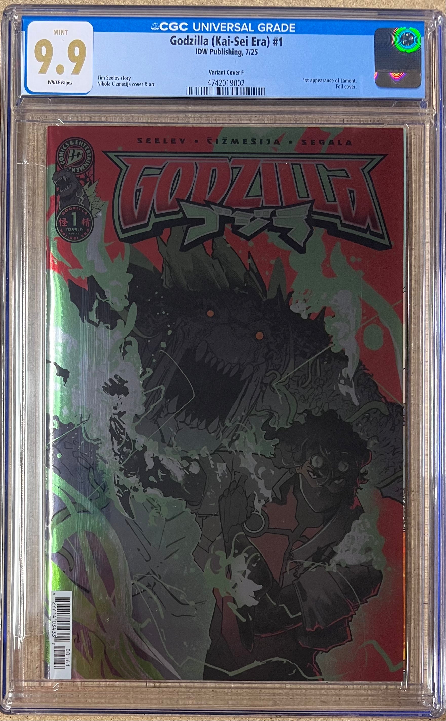 Godzilla #1 Foil Variant CGC 9.9